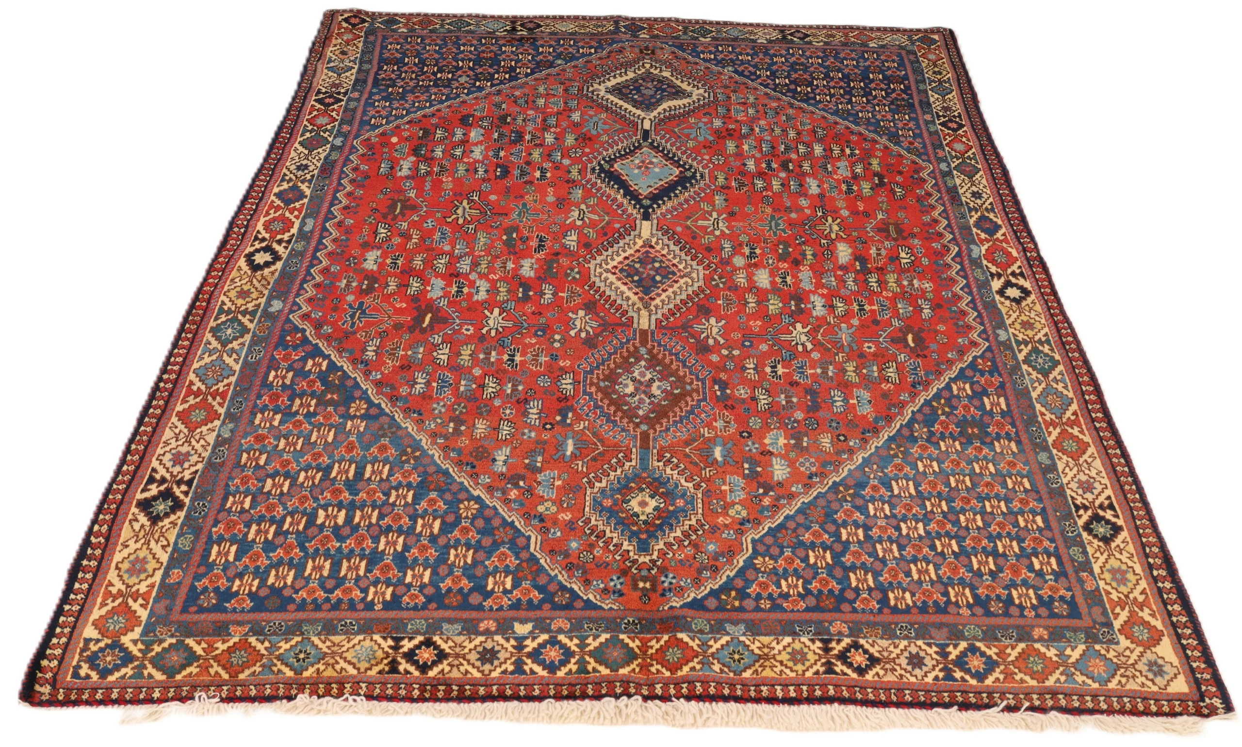 Hand-Knotted Persian Rug, 233 × 182 cm, Wool - Image 12