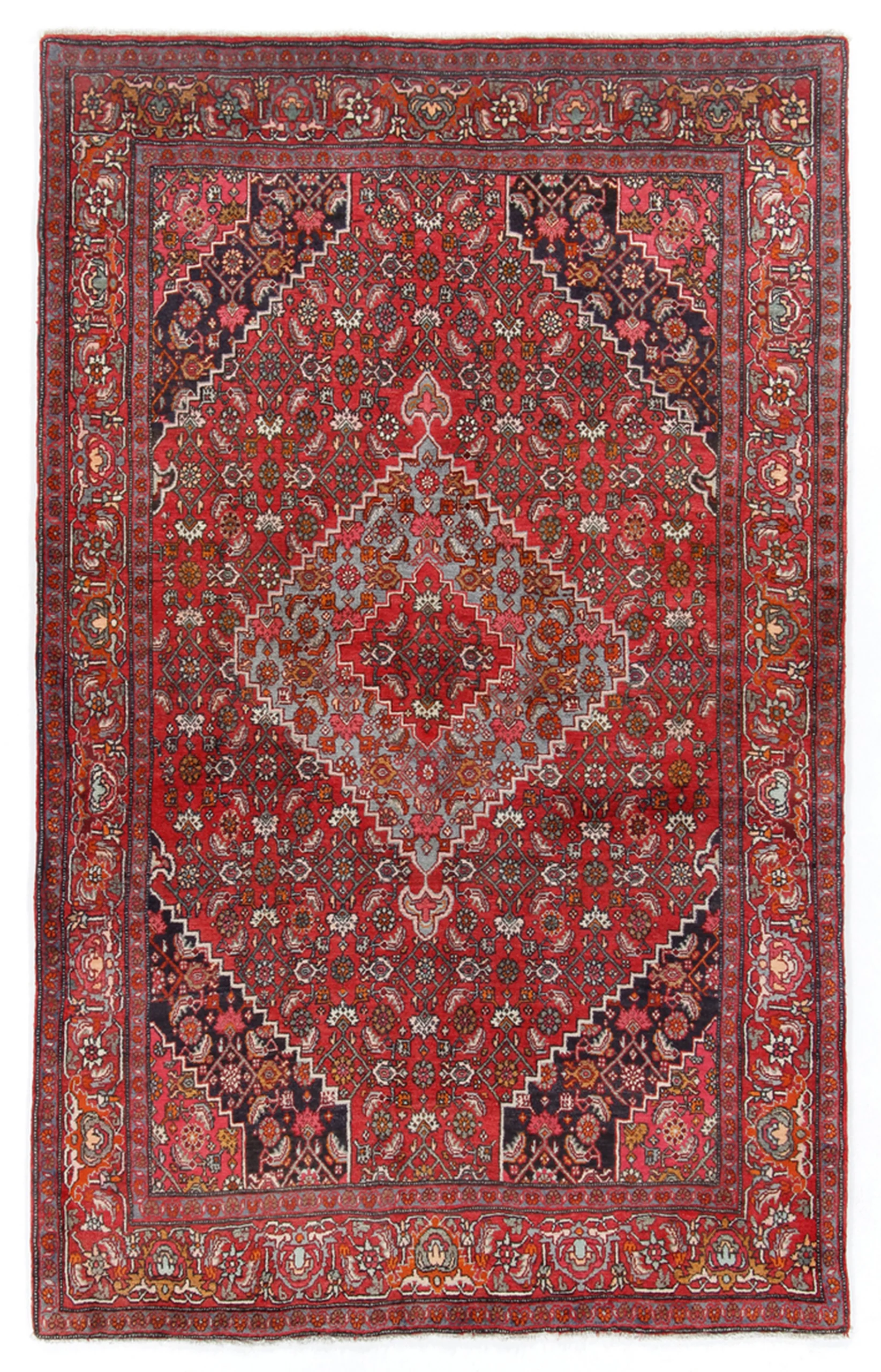 Hand-Knotted Persian Rug, 130 × 208 cm, Wool