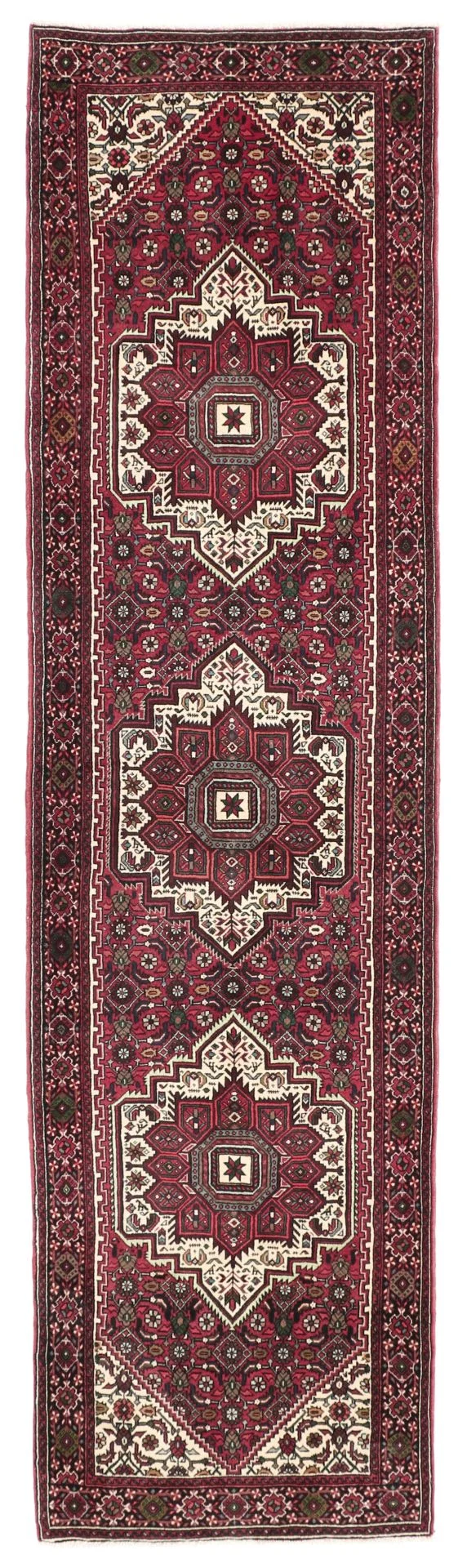 Hand-Knotted Persian Rug, 85 × 300 cm, Wool