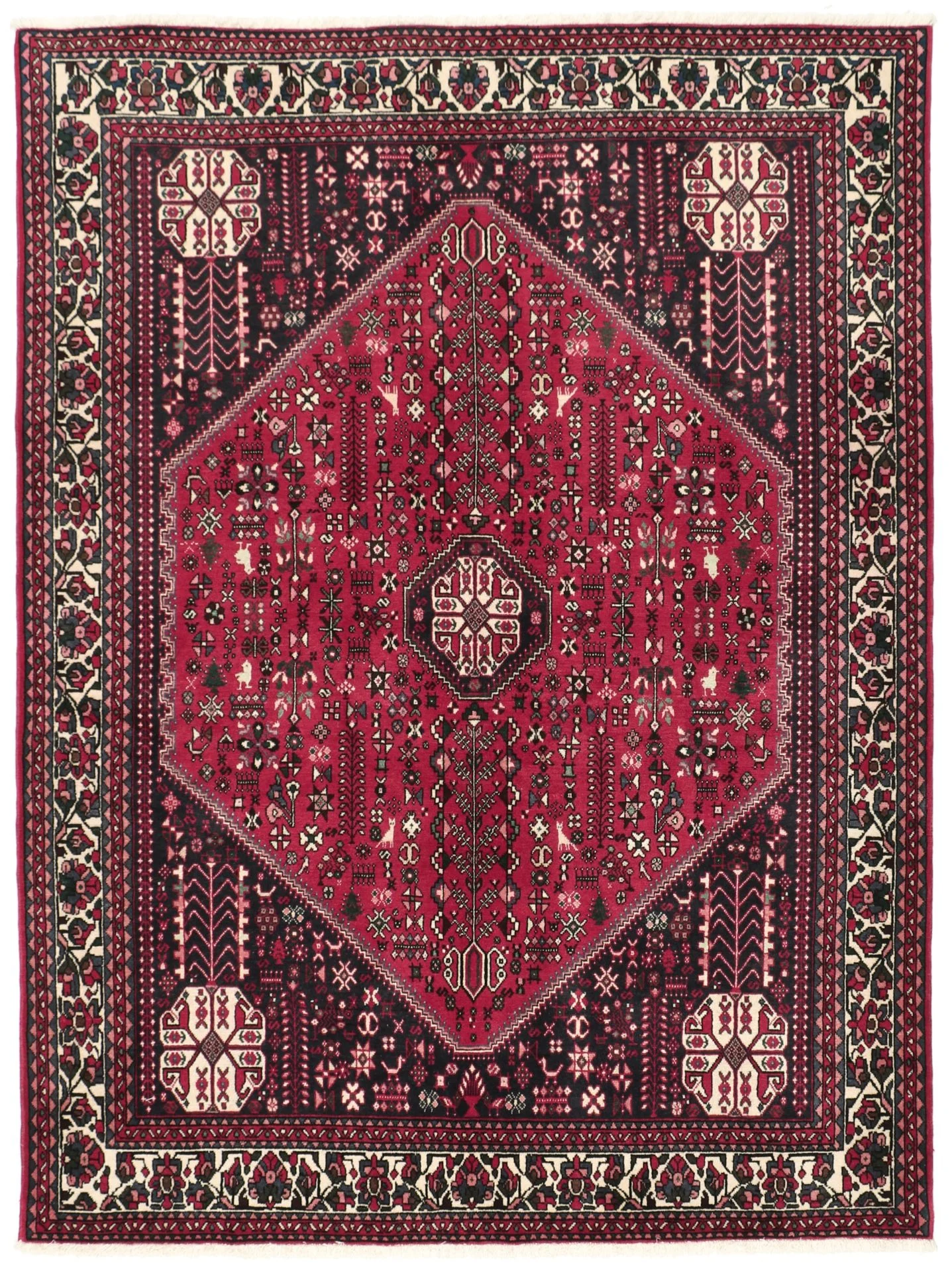 Wool Persian Rug 150 × 195 cm, hand-knotted