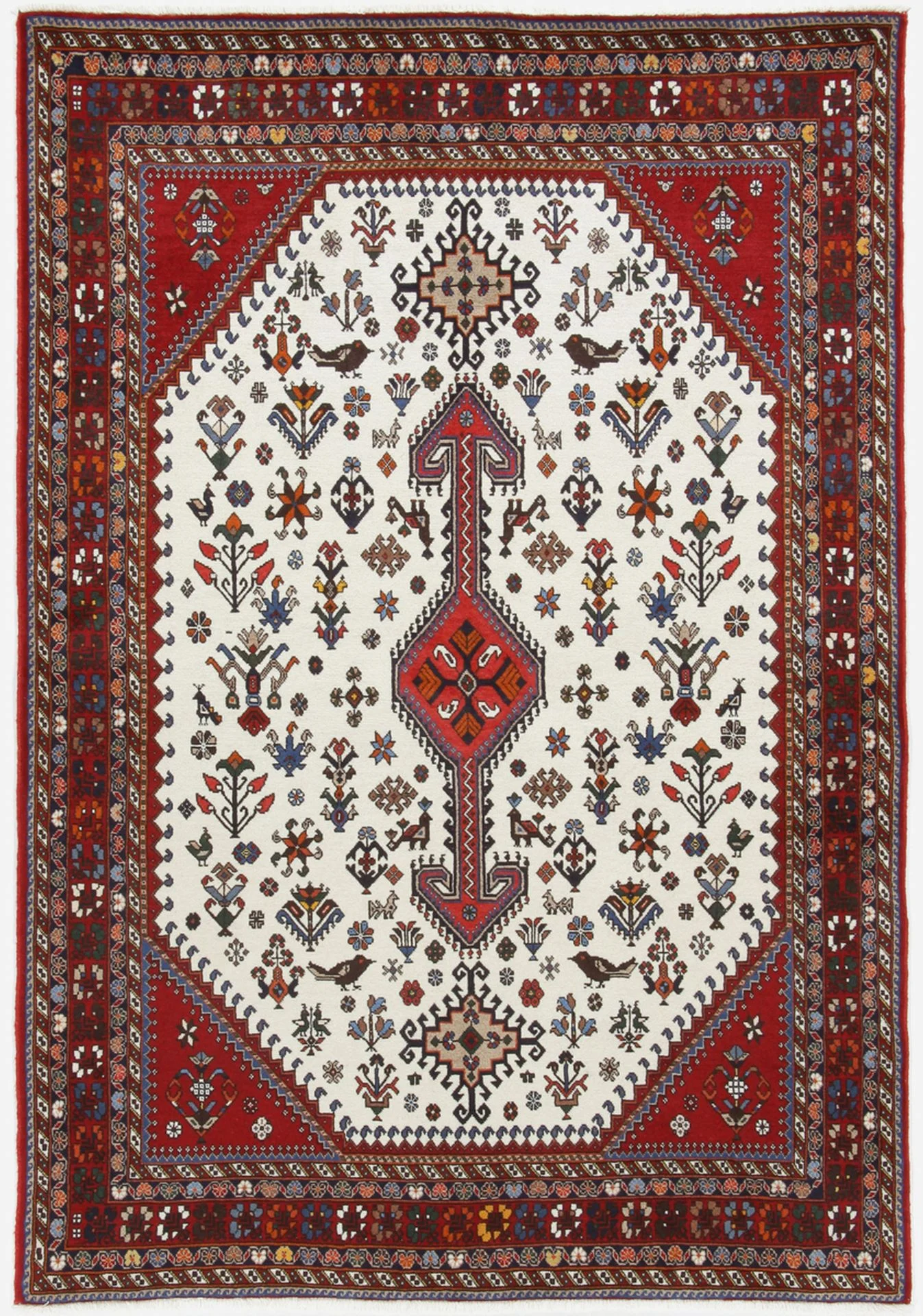 Wool Persian Rug 140 × 212 cm, hand-knotted