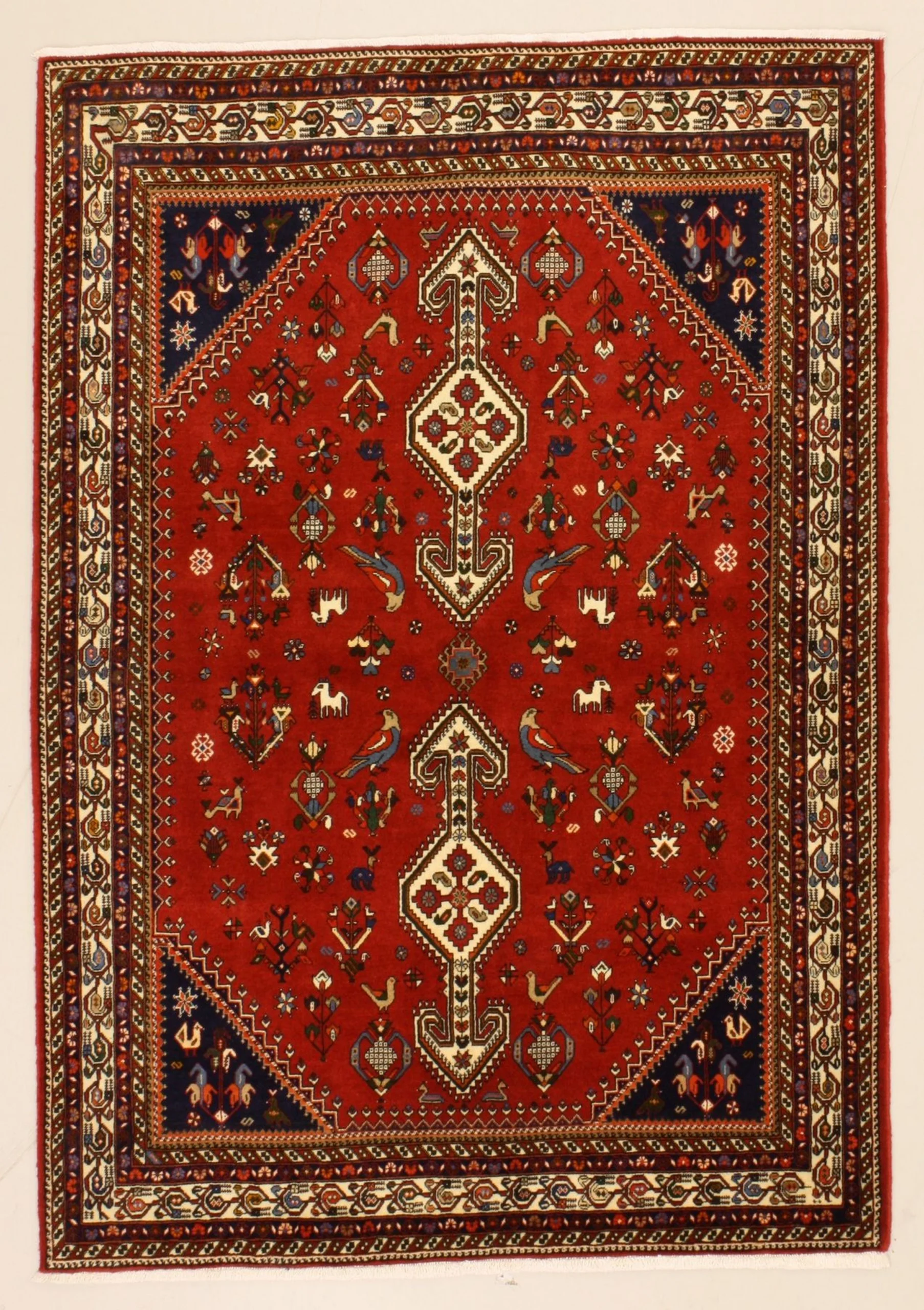Wool Persian Rug 145 × 207 cm, hand-knotted