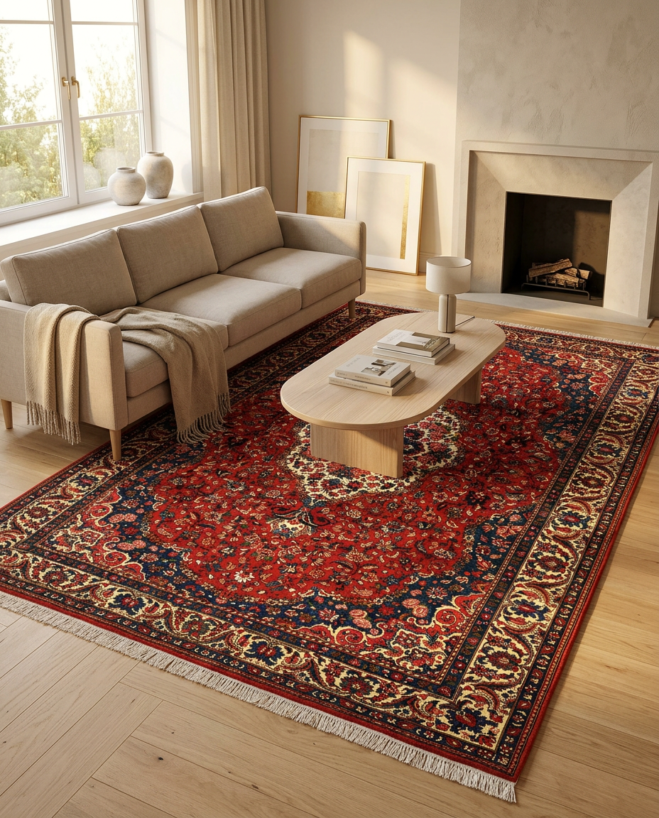 Alternative view of Bakhtiari Persian Rug 303 × 203 cm in Wool, hand-knotted