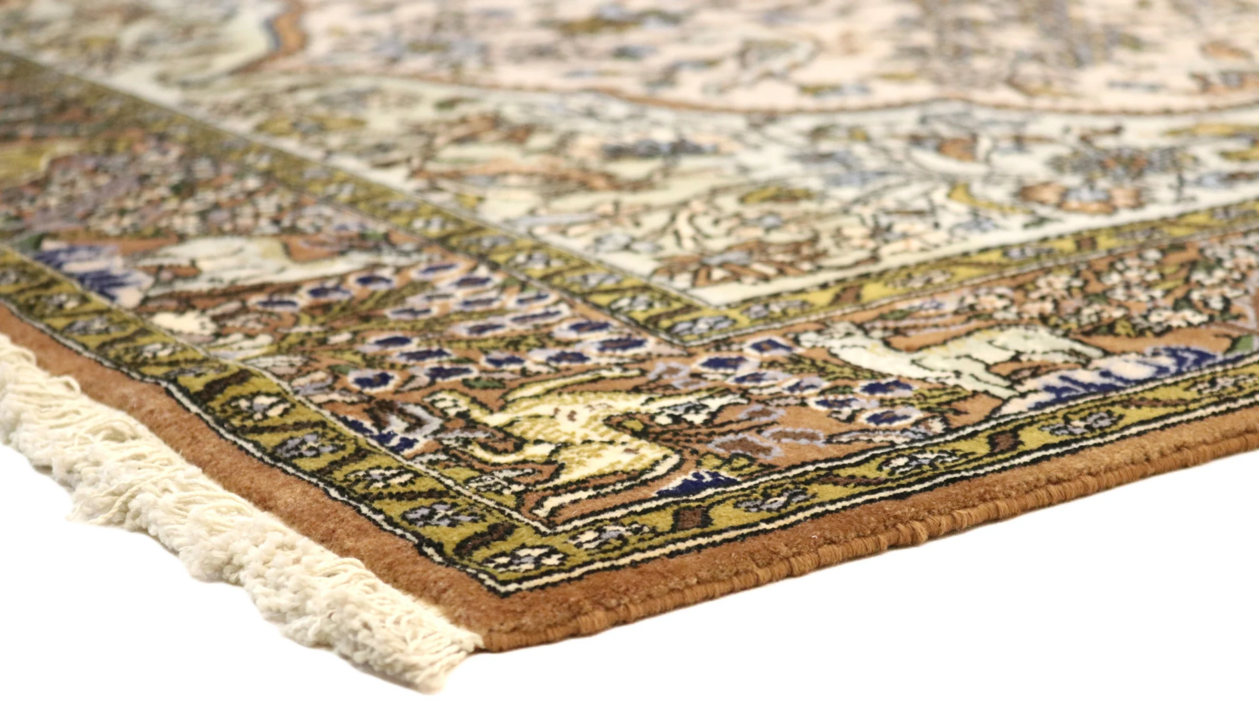 Qom Persian Rug 214 × 140 cm in Wool, hand-knotted - Image 7