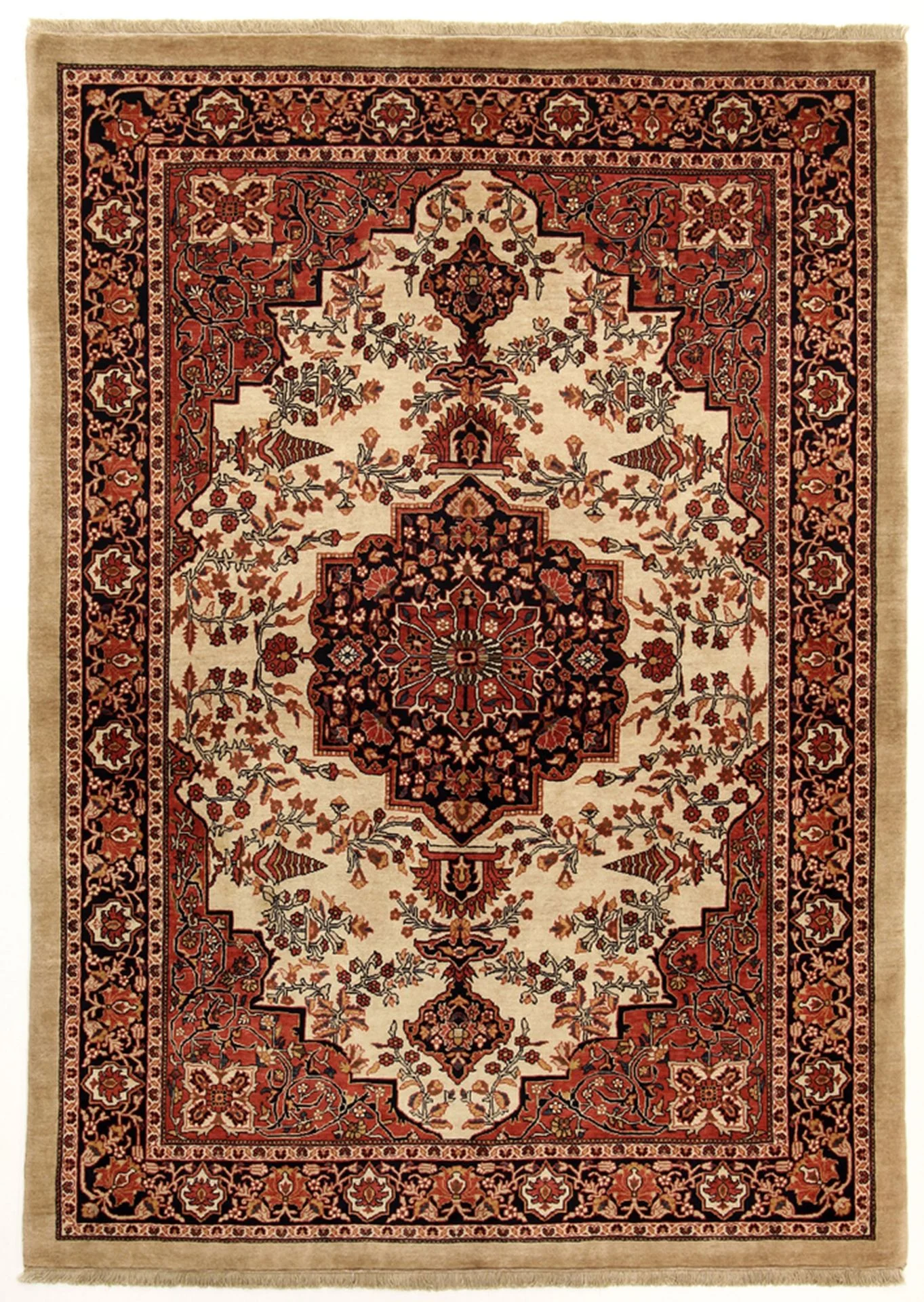 Wool Qashqai Persian Rug 161 × 223 cm, hand-knotted