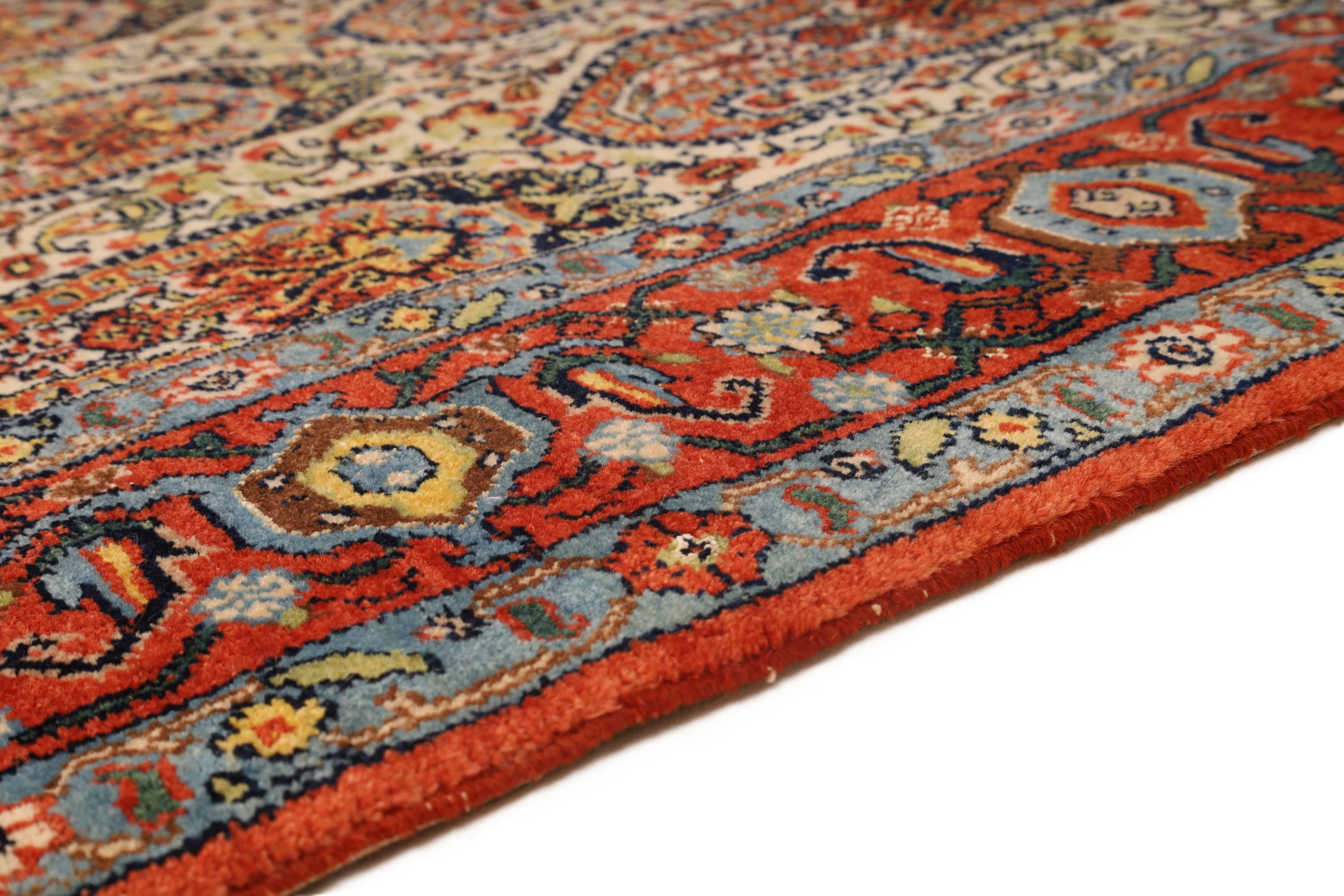 Senneh Persian Rug 176 × 117 cm in Wool & Silk, hand-knotted - Image 9