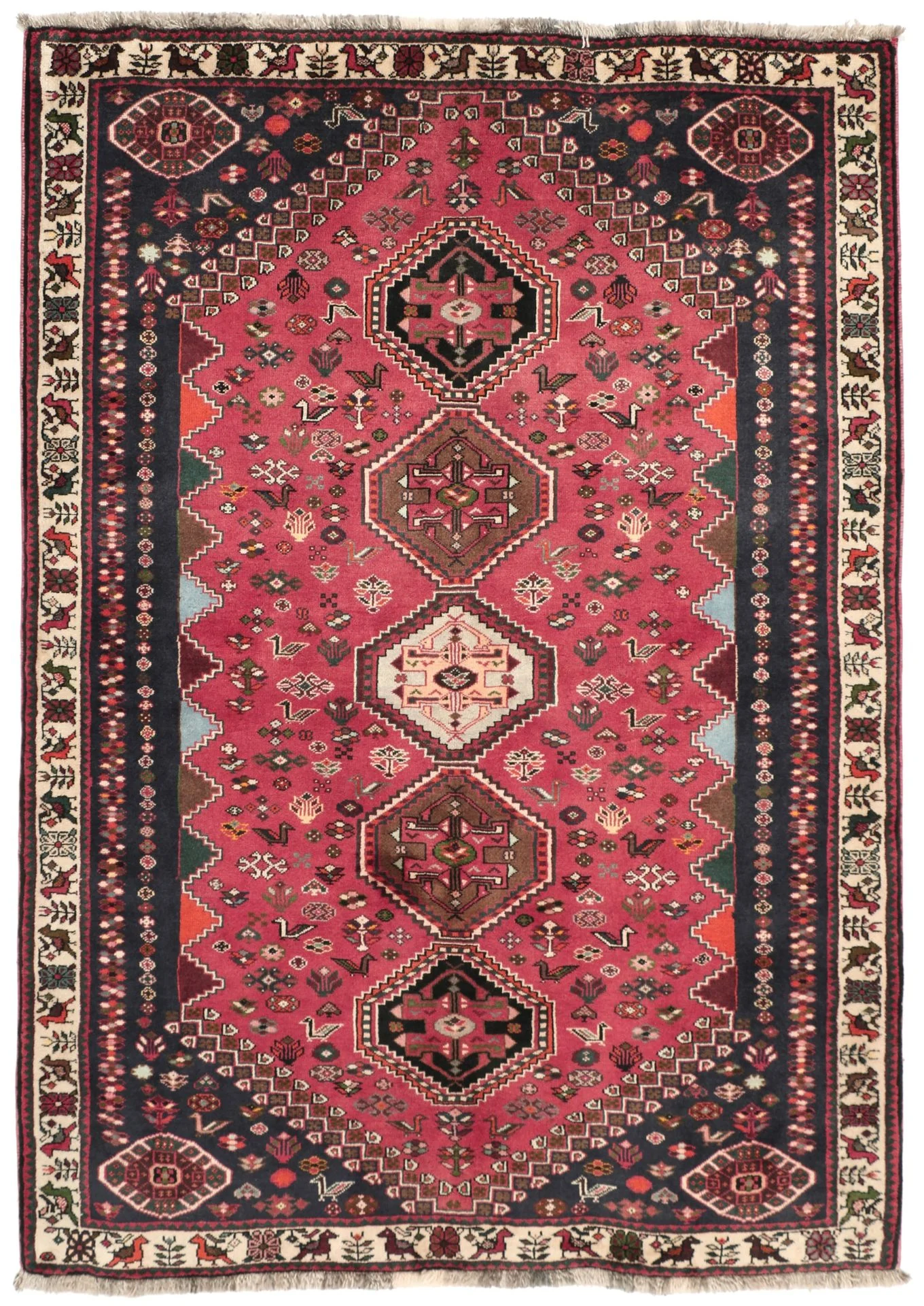 Qashqai Persian Rug 145 × 210 cm in Wool, hand-knotted