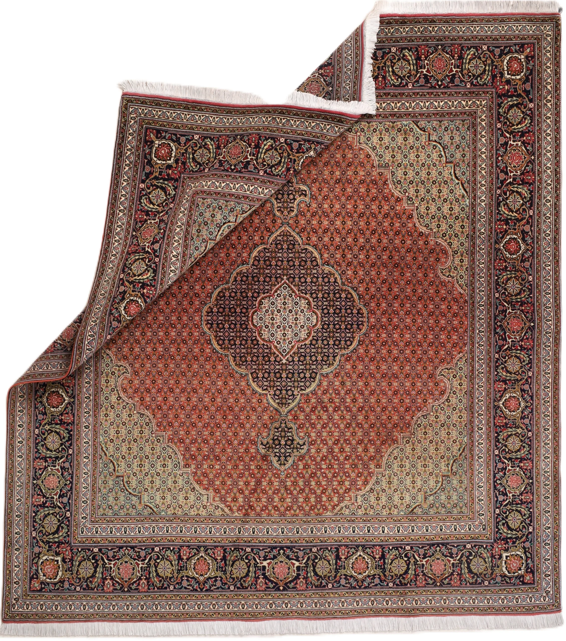 Alternative view of Wool Tabriz Persian Rug 211 × 194 cm, hand-knotted