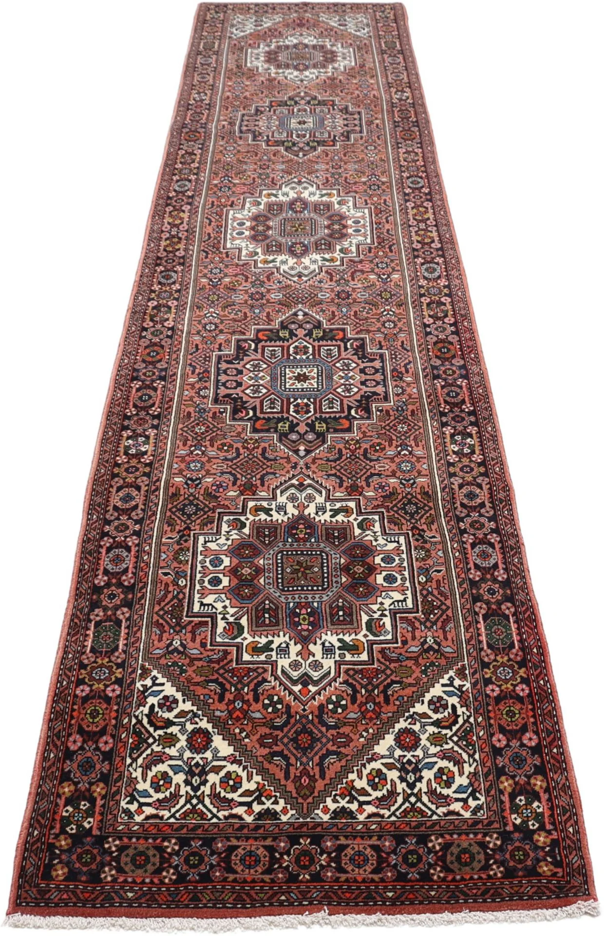 Alternative view of Wool Persian Rug 80 × 410 cm, hand-knotted