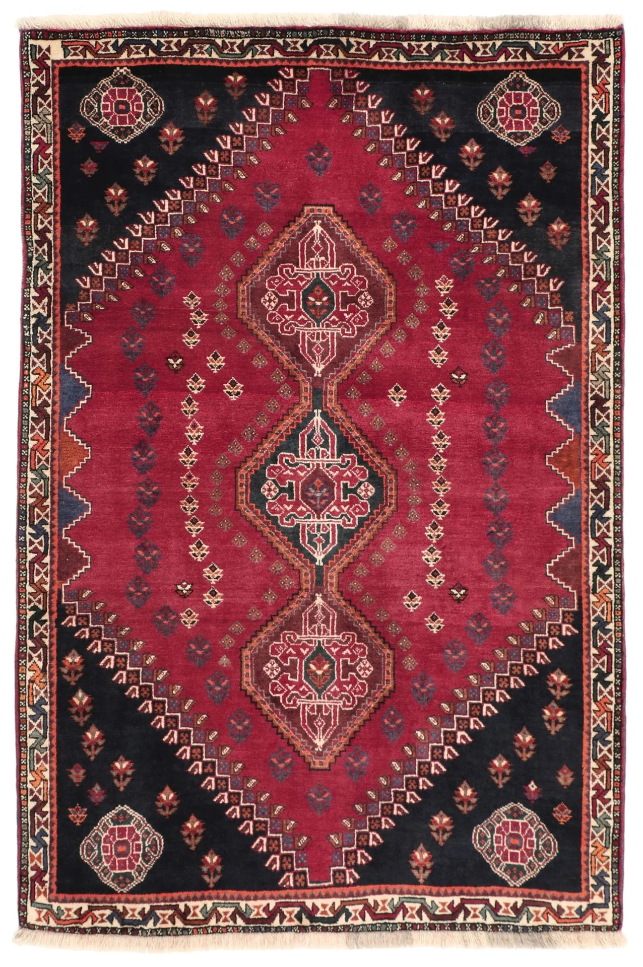 Qashqai Persian Rug 118 × 176 cm in Wool, hand-knotted