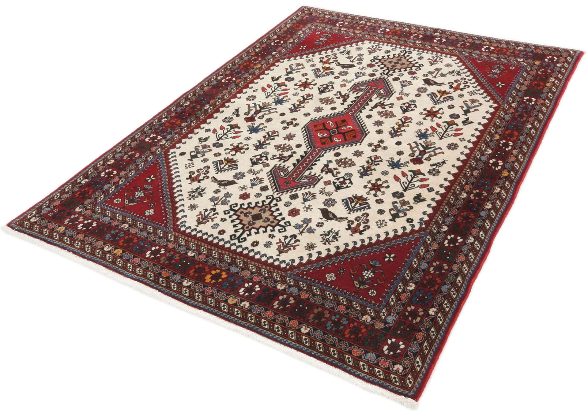 Alternative view of Wool Persian Rug 140 × 212 cm, hand-knotted