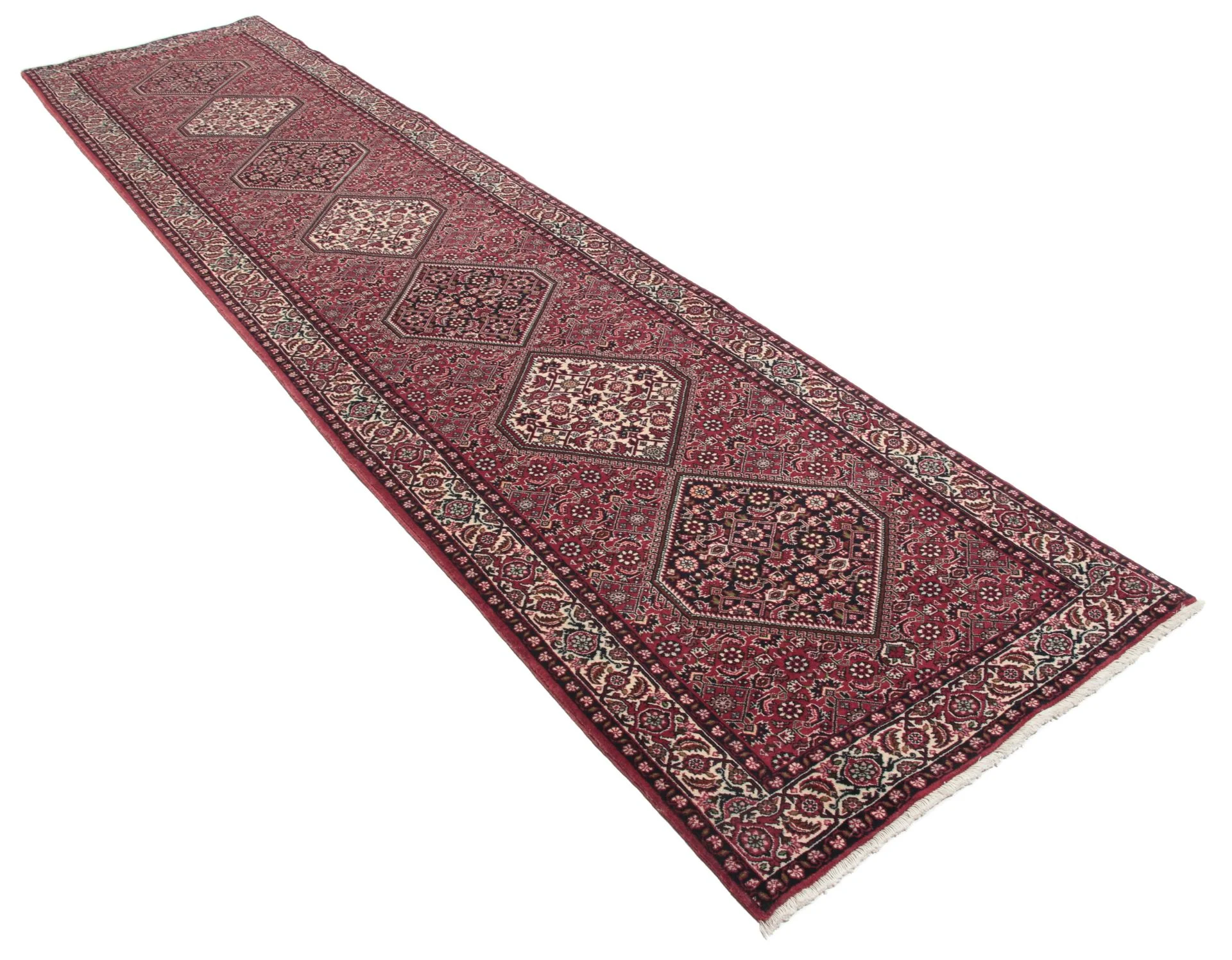 Alternative view of Bijar Persian Rug 86 × 390 cm in Wool, hand-knotted