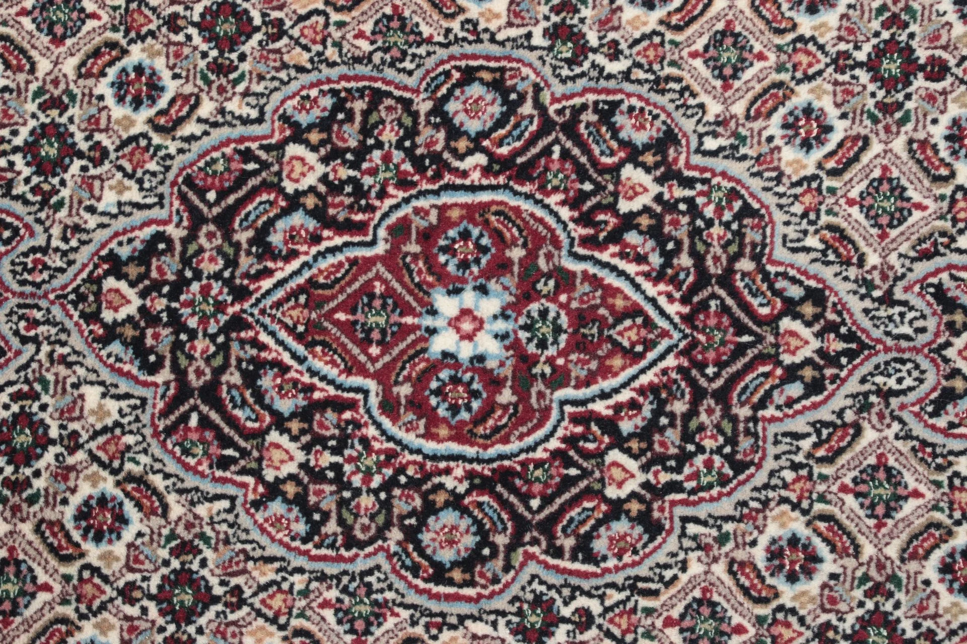 Hand-Knotted Moud Persian Rug, 80 × 392 cm, Wool - Image 3