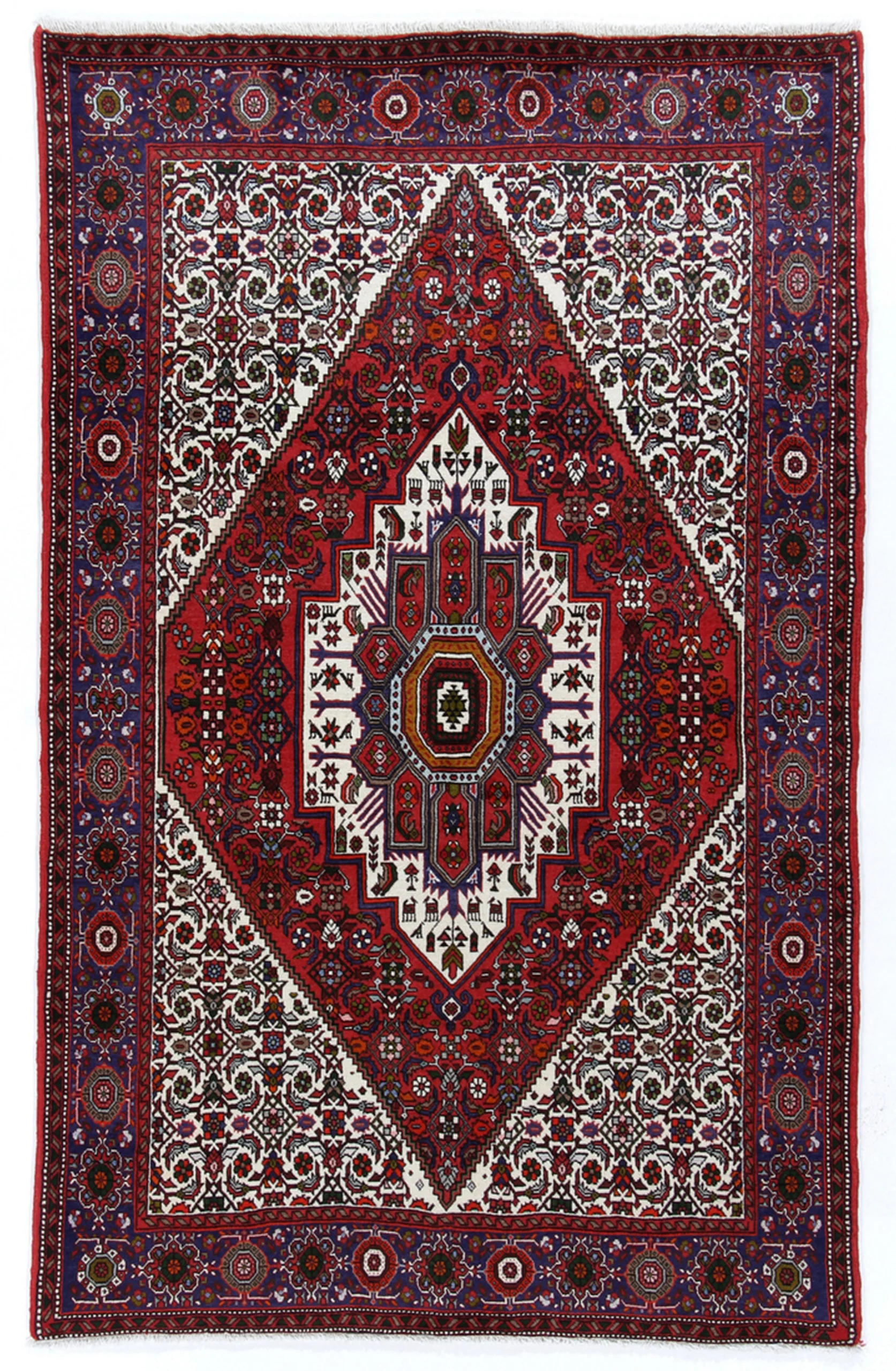 Persian Rug 122 × 195 cm in Wool, hand-knotted