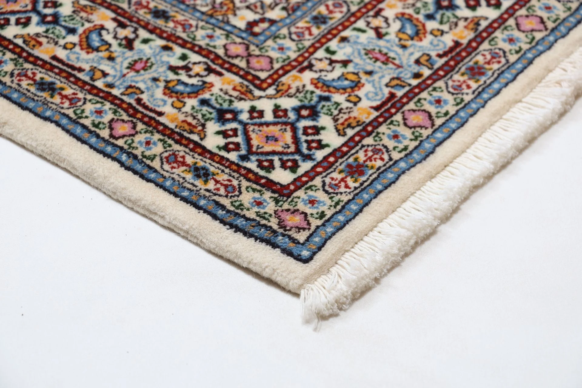 Hand-Knotted Moud Persian Rug, 82 × 402 cm, Wool - Image 6