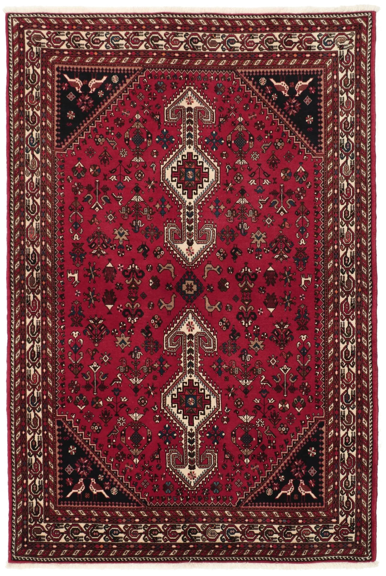 Hand-Knotted Persian Rug, 138 × 209 cm, Wool