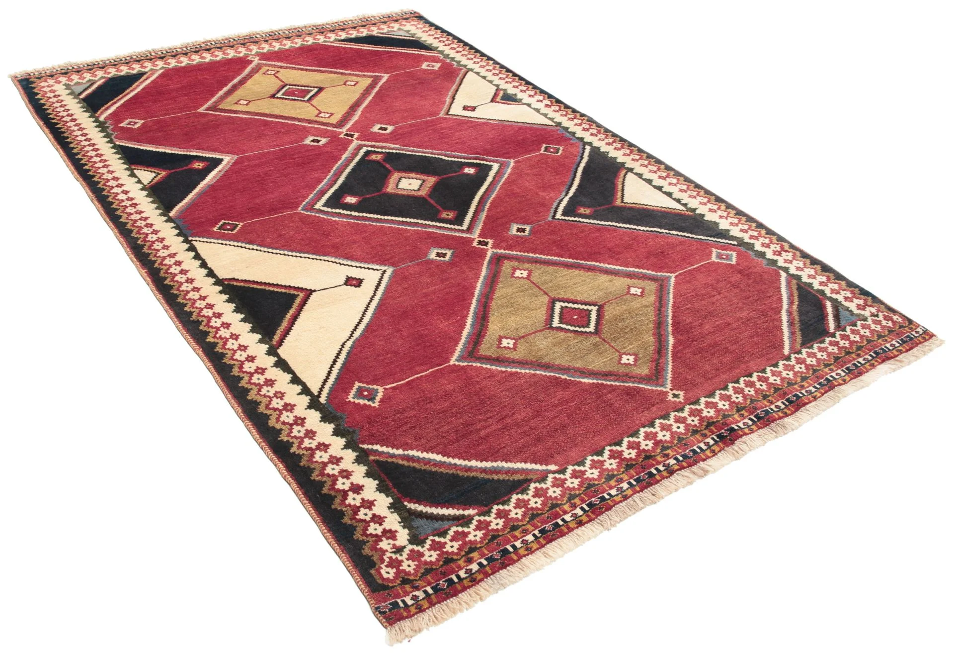 Alternative view of Qashqai Persian Rug 138 × 207 cm in Wool, hand-knotted