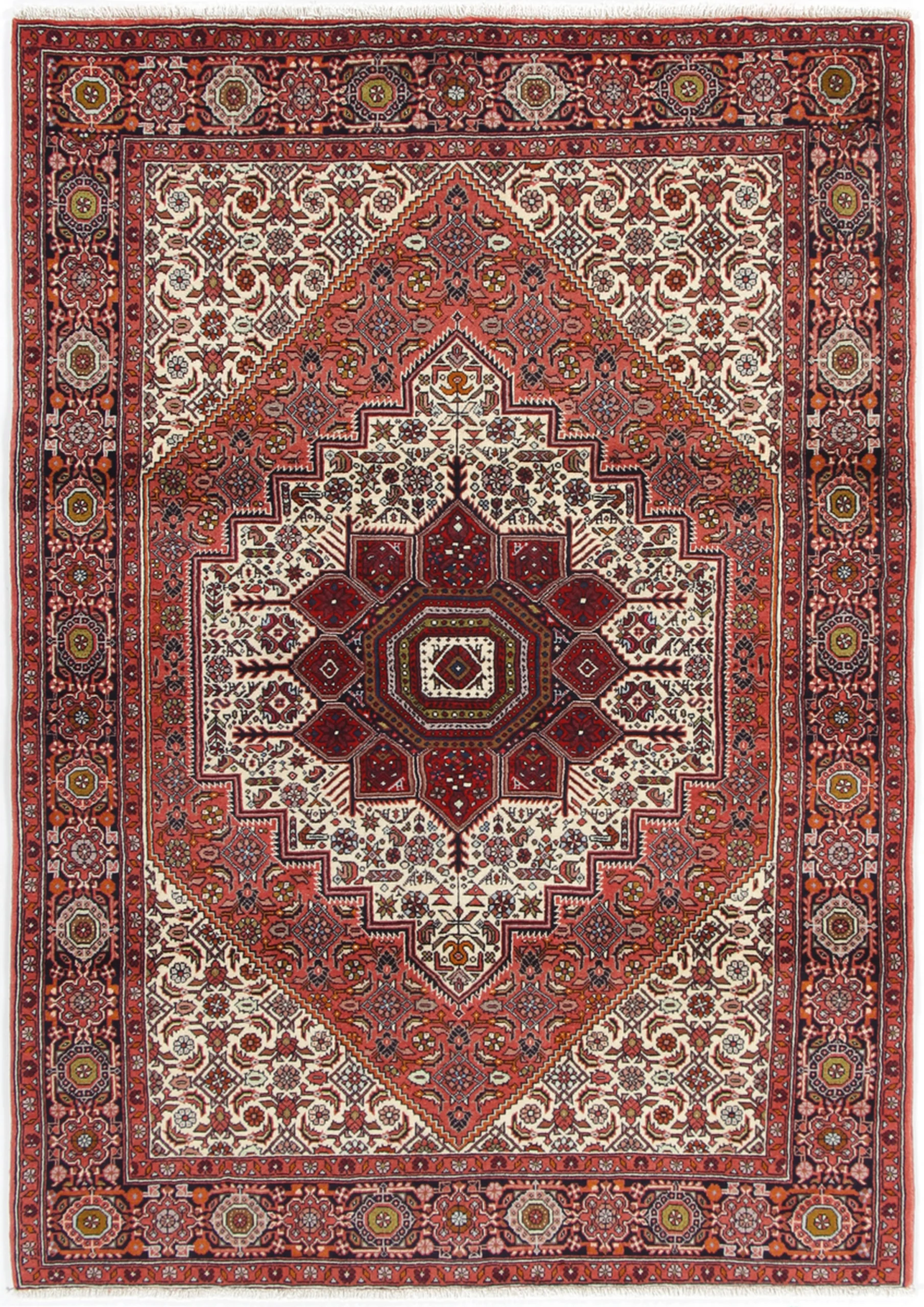 Persian Rug 138 × 200 cm in Wool, hand-knotted