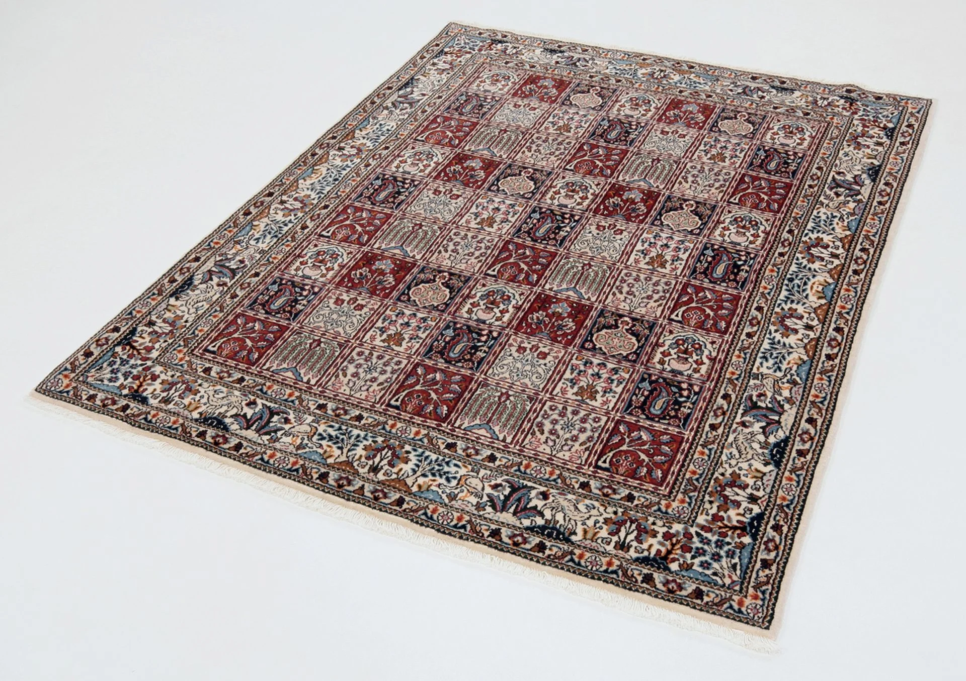 Alternative view of Wool Moud Persian Rug 150 × 200 cm, hand-knotted
