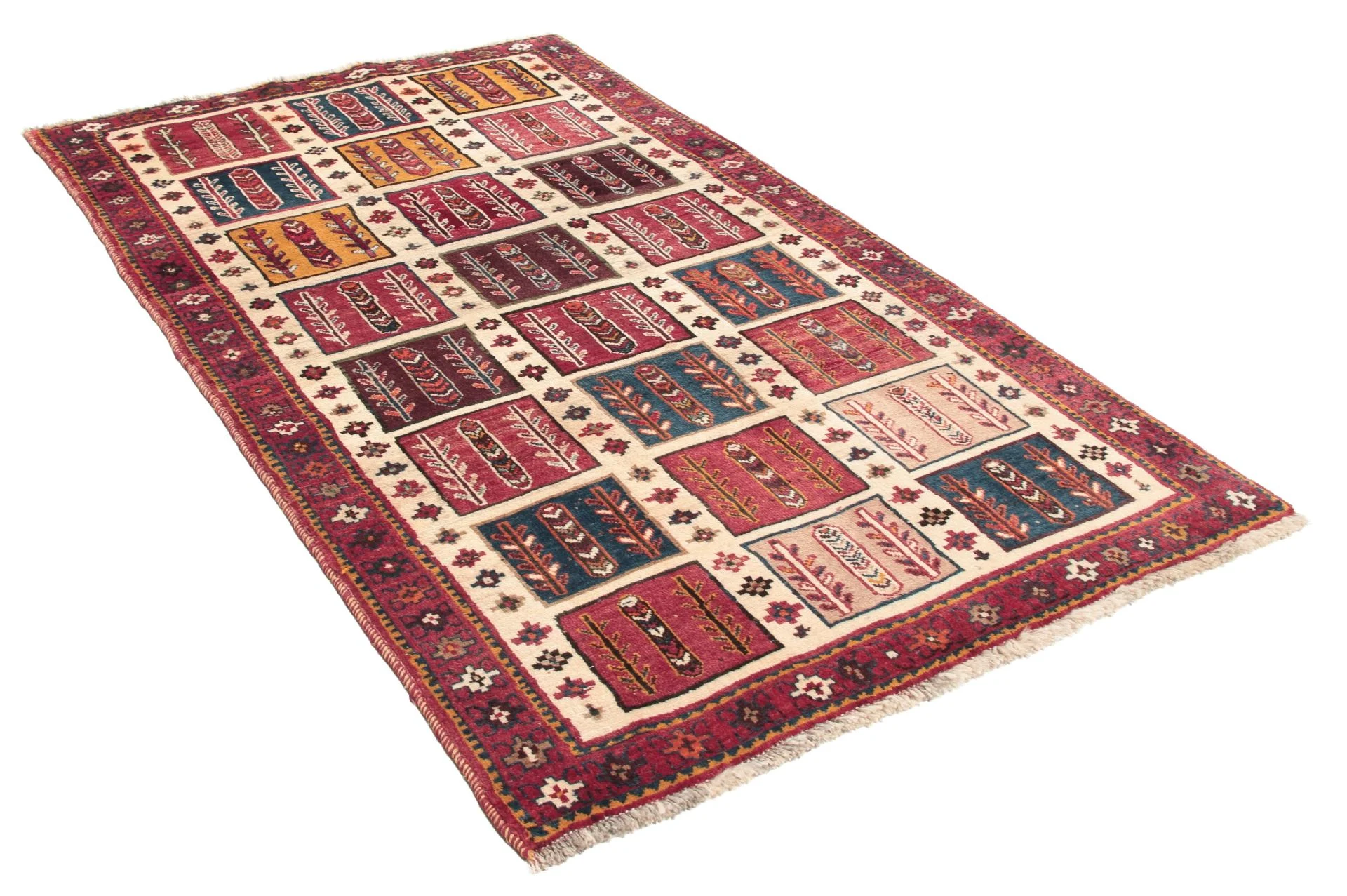 Alternative view of Hand-Knotted Qashqai Persian Rug, 110 × 185 cm, Wool