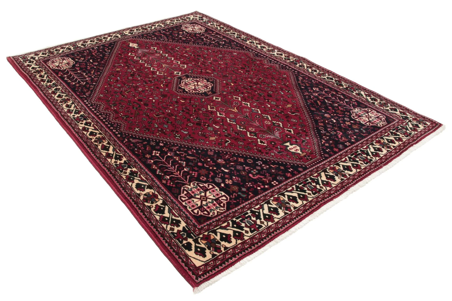 Alternative view of Wool Persian Rug 150 × 200 cm, hand-knotted