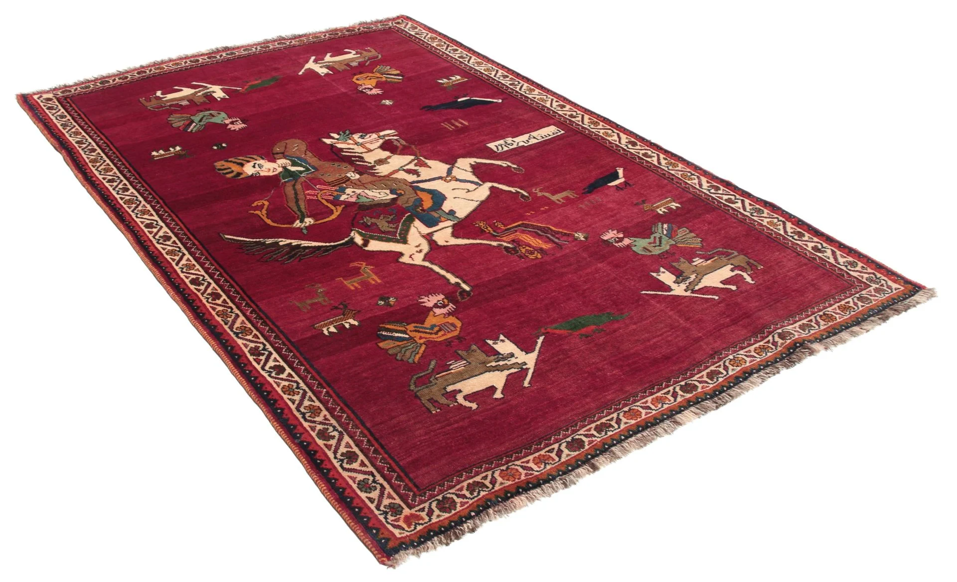 Alternative view of Wool Qashqai Persian Rug 126 × 180 cm, hand-knotted