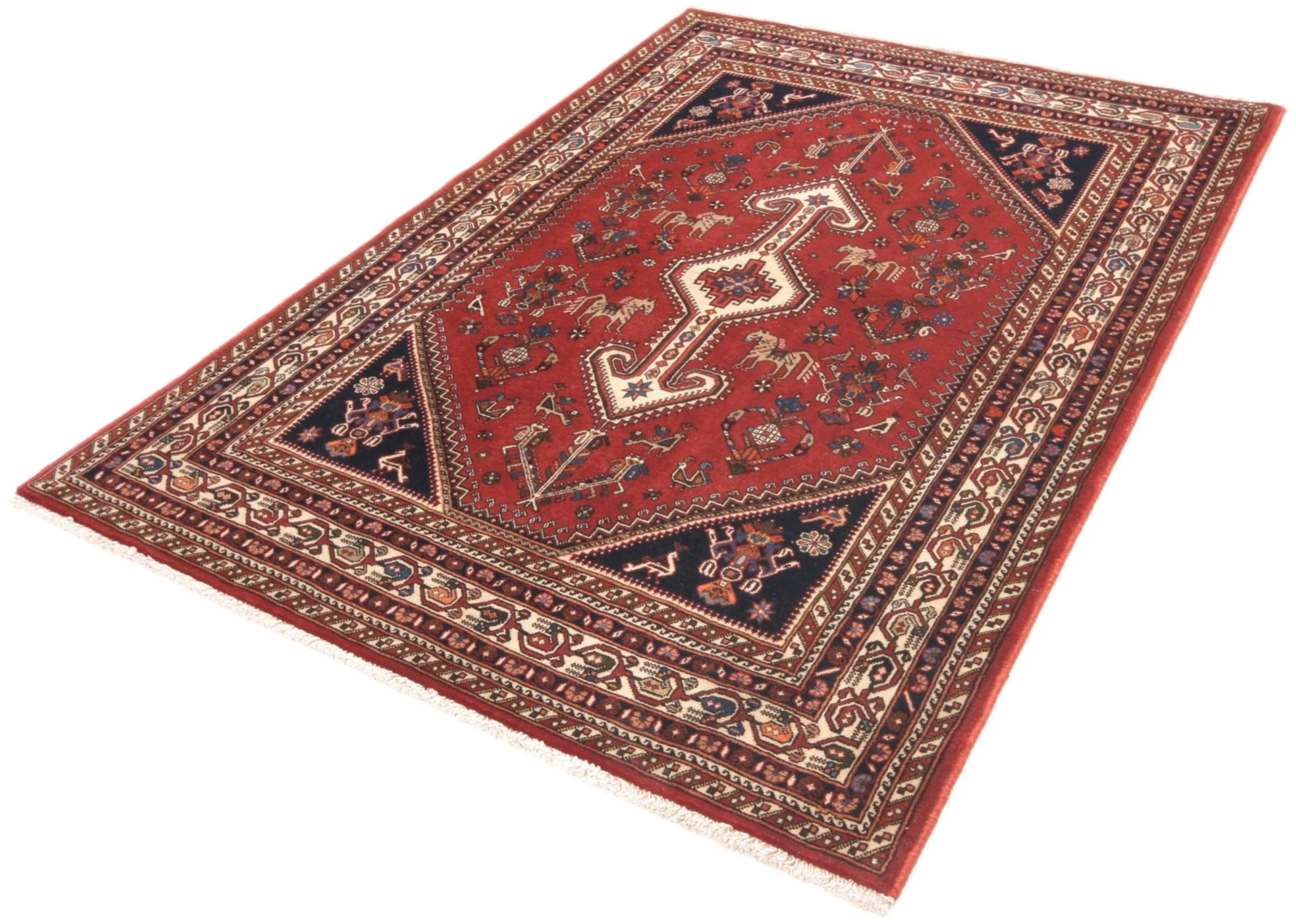 Alternative view of Hand-Knotted Persian Rug, 122 × 180 cm, Wool