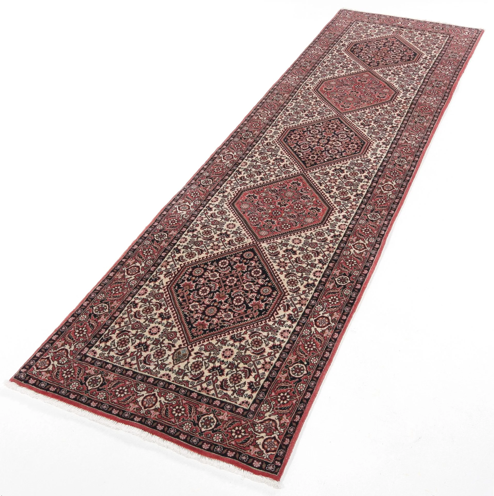 Alternative view of Bijar Persian Rug 80 × 310 cm in Wool, hand-knotted