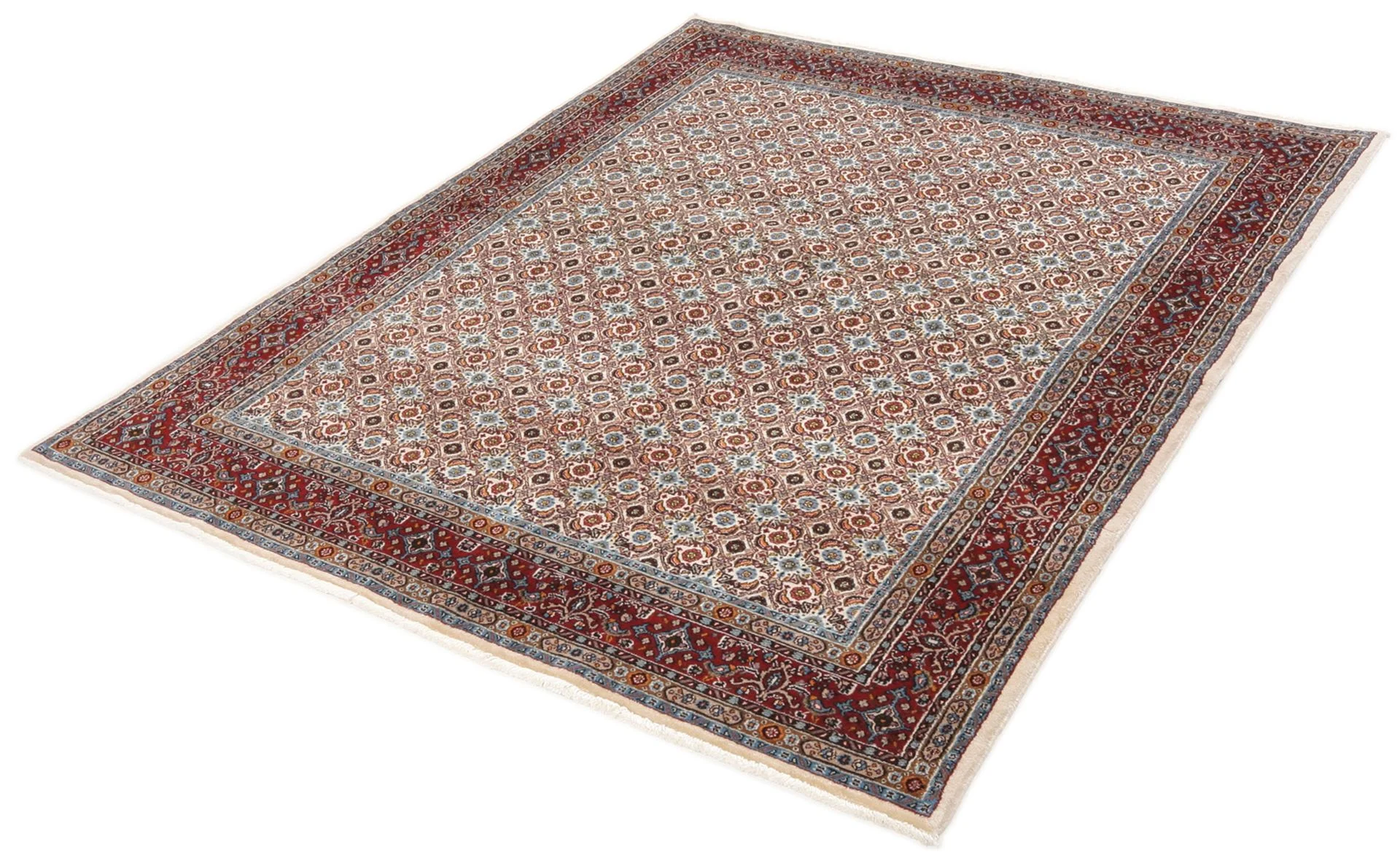 Alternative view of Moud Persian Rug 145 × 190 cm in Wool, hand-knotted
