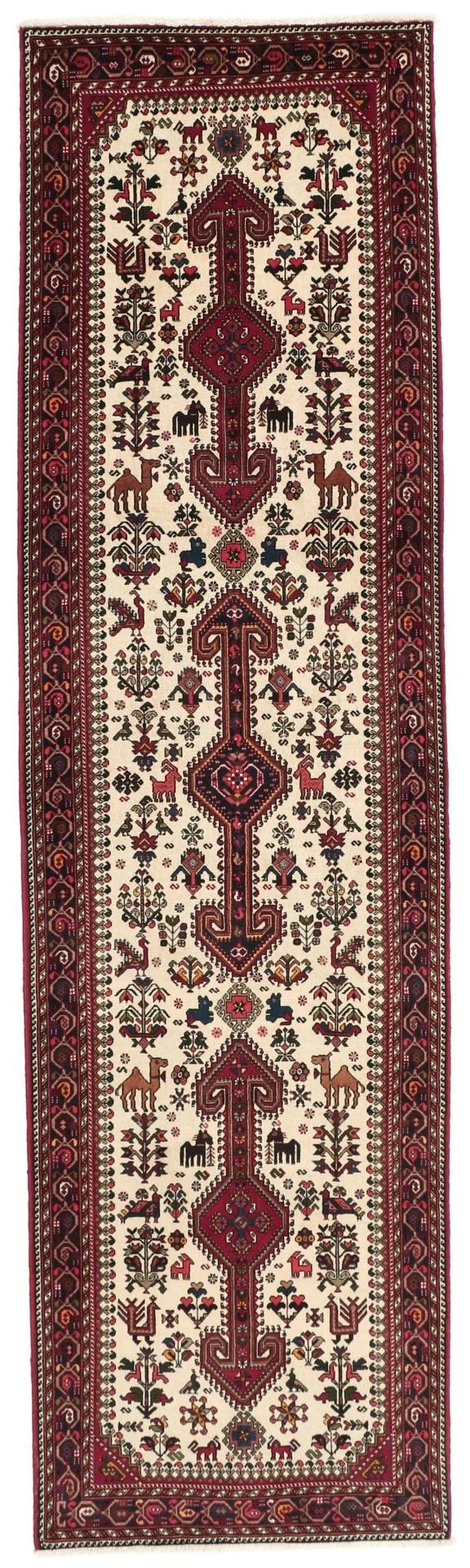 Persian Rug 82 × 300 cm in Wool, hand-knotted
