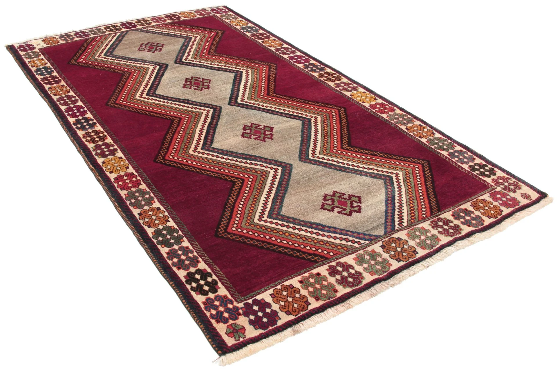 Alternative view of Wool Qashqai Persian Rug 121 × 211 cm, hand-knotted