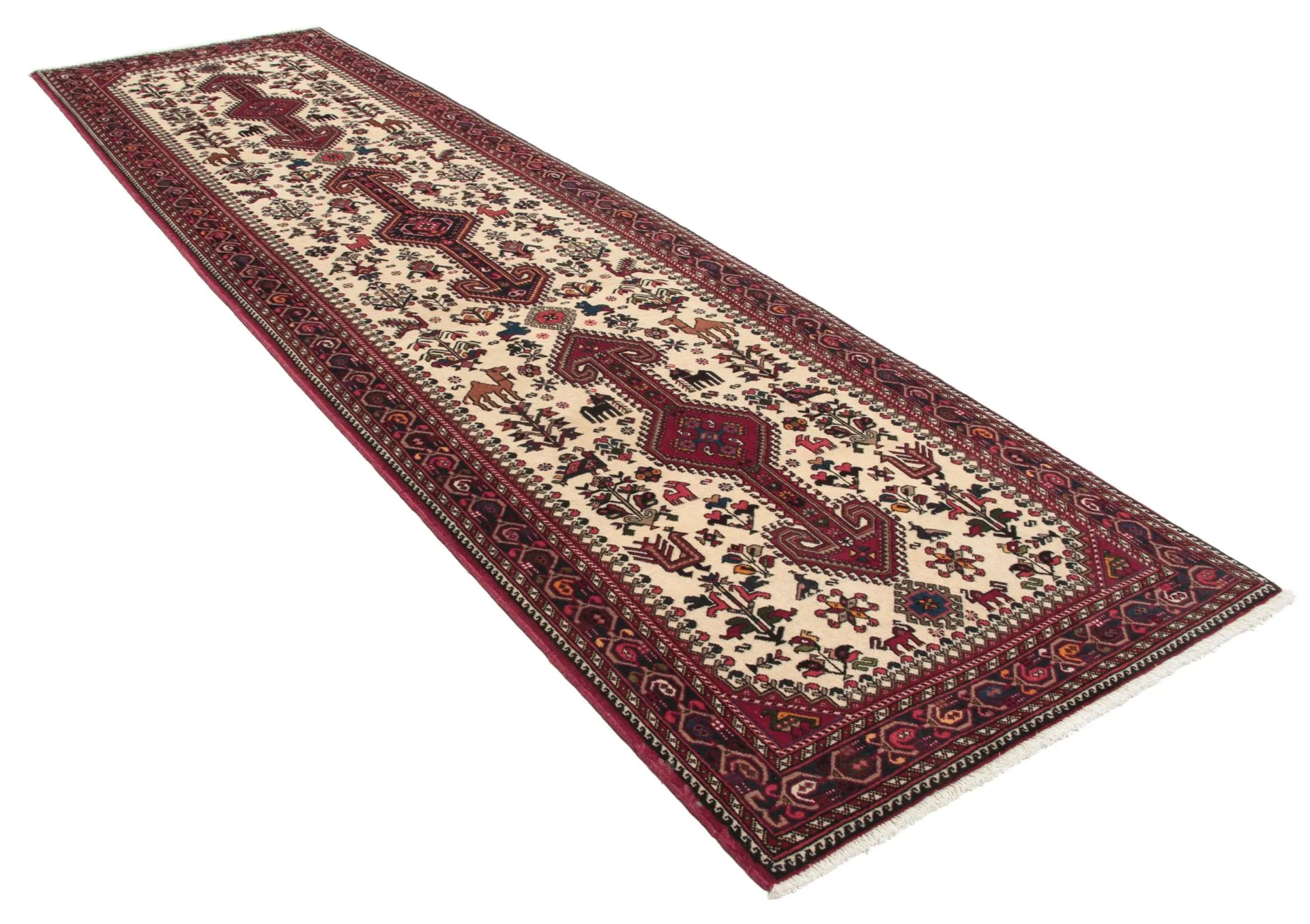 Alternative view of Persian Rug 82 × 300 cm in Wool, hand-knotted