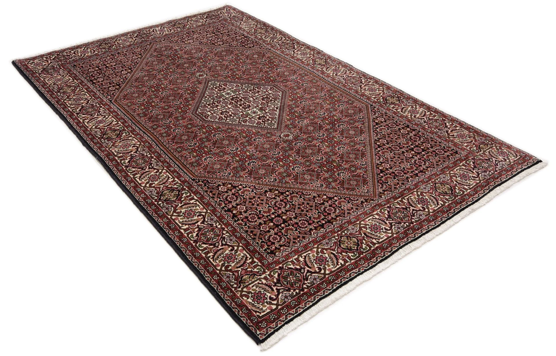 Alternative view of Bijar Persian Rug 142 × 225 cm in Wool, hand-knotted