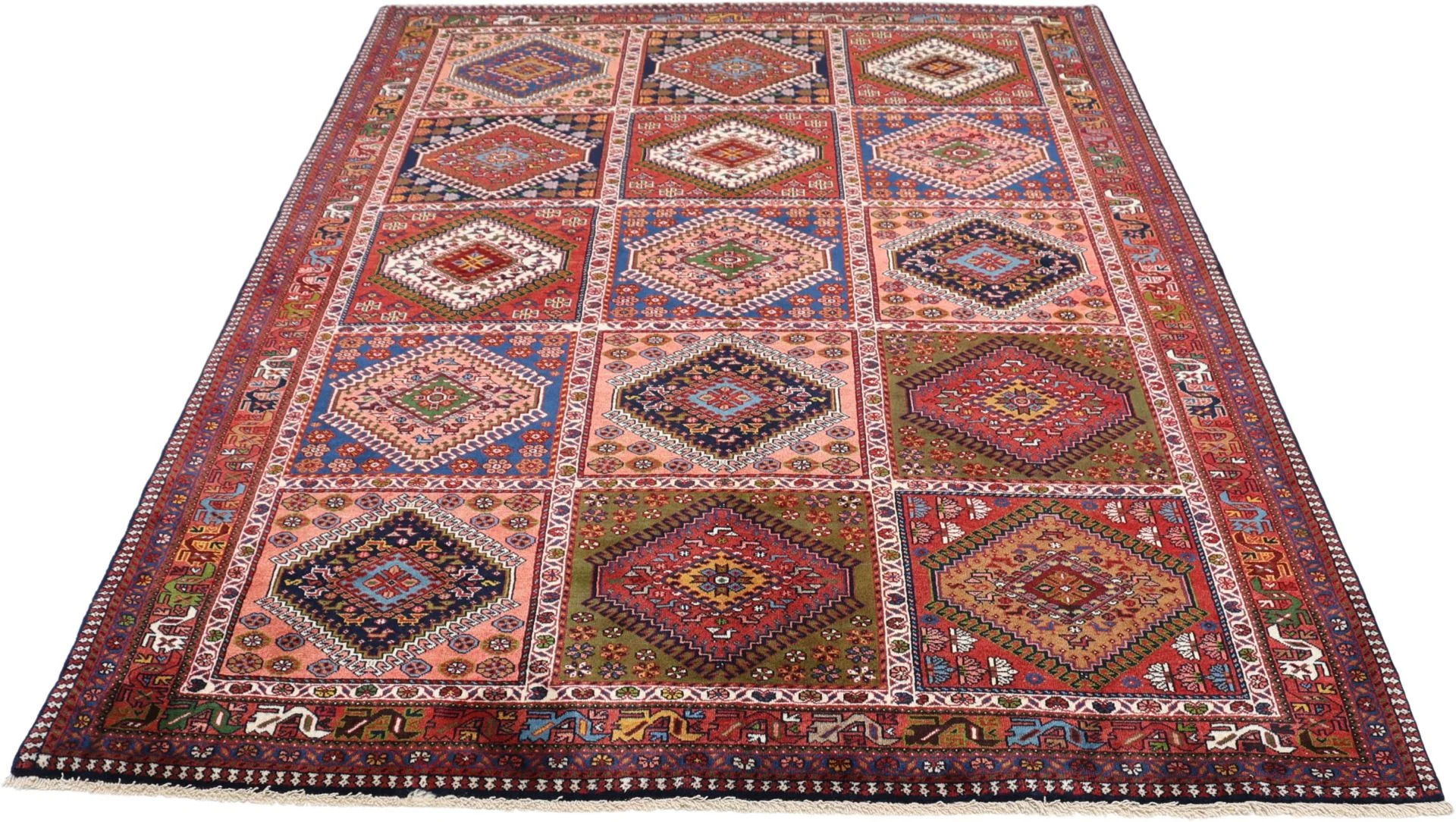 Alternative view of Wool Persian Rug 169 × 220 cm, hand-knotted