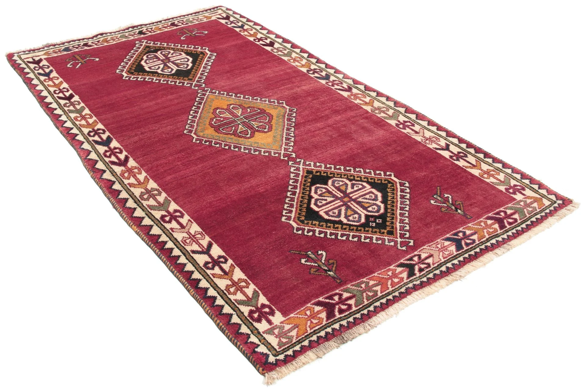 Alternative view of Hand-Knotted Qashqai Persian Rug, 110 × 190 cm, Wool