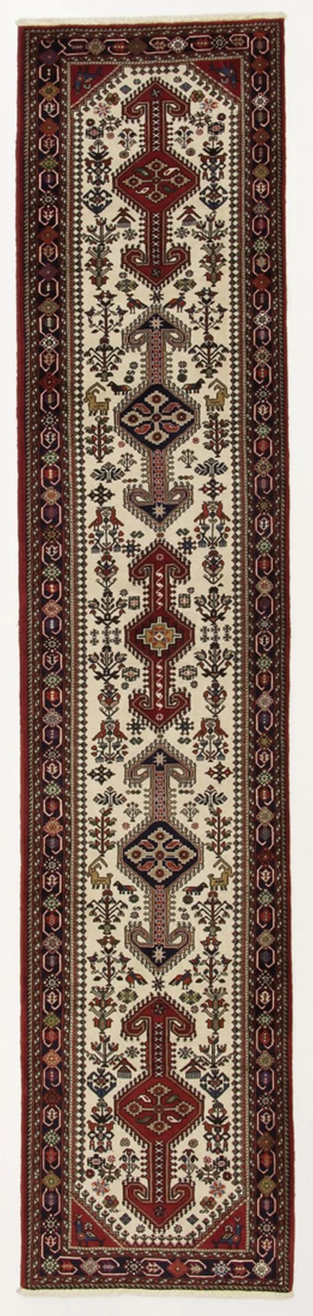 Hand-Knotted Persian Rug, 78 × 375 cm, Wool