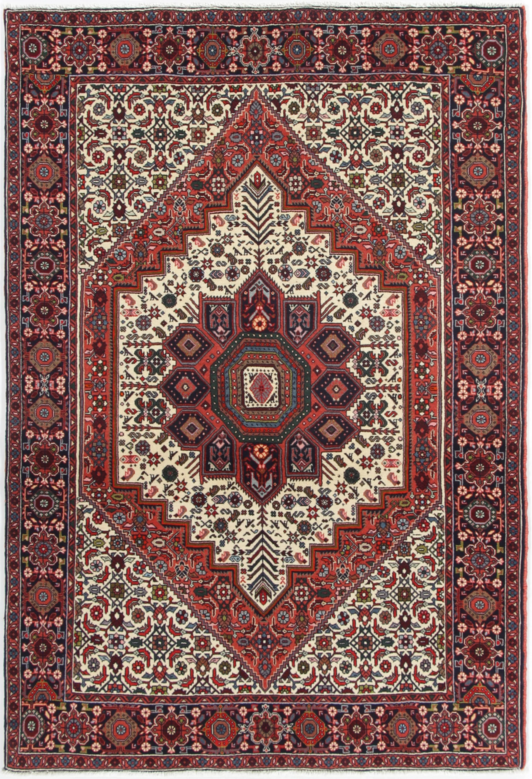 Hand-Knotted Persian Rug, 127 × 195 cm, Wool