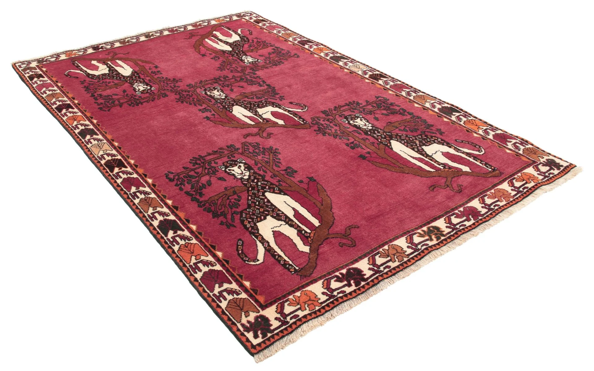 Alternative view of Wool Qashqai Persian Rug 137 × 205 cm, hand-knotted