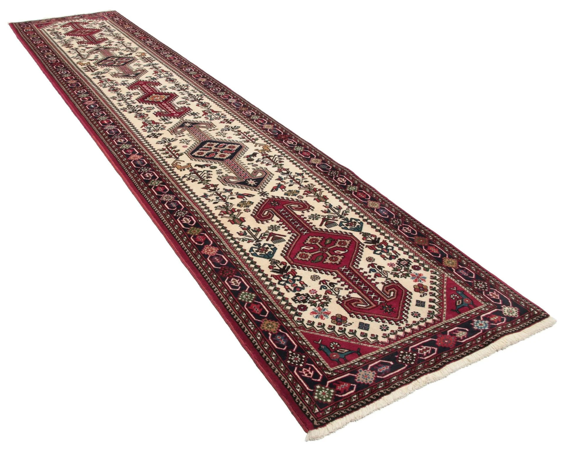 Alternative view of Hand-Knotted Persian Rug, 78 × 375 cm, Wool