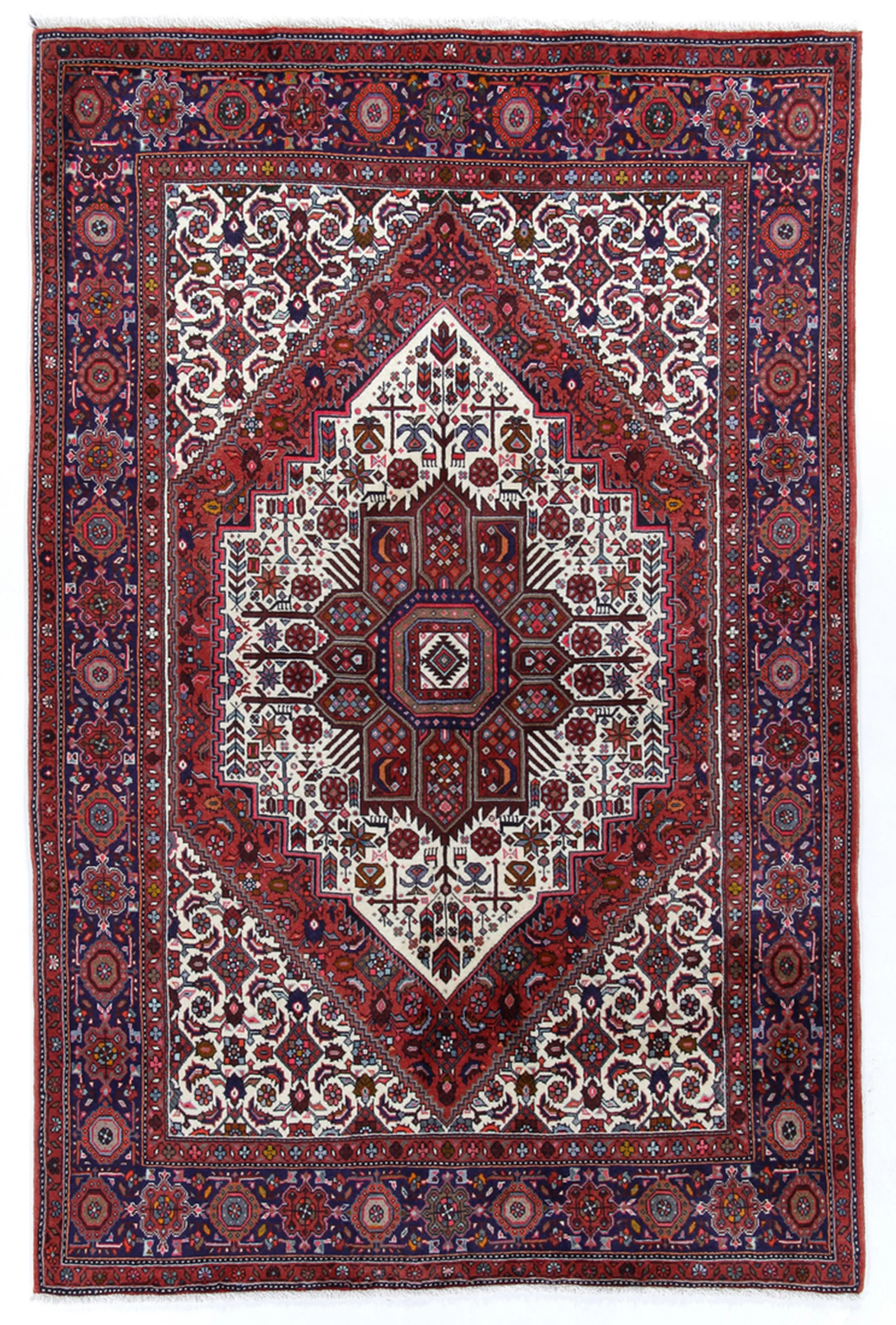 Persian Rug 130 × 200 cm in Wool, hand-knotted