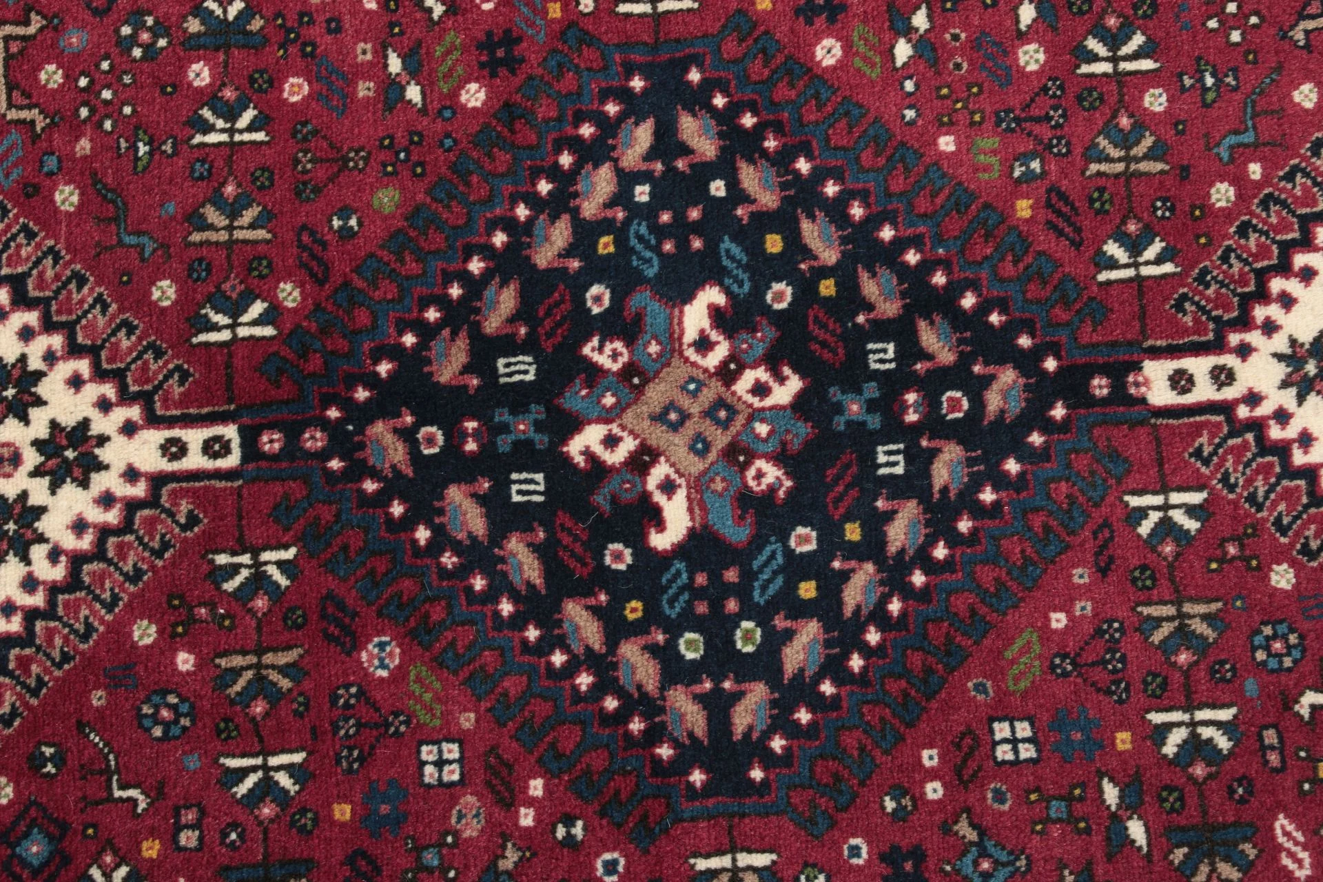Alternative view of Wool Persian Rug 155 × 200 cm, hand-knotted