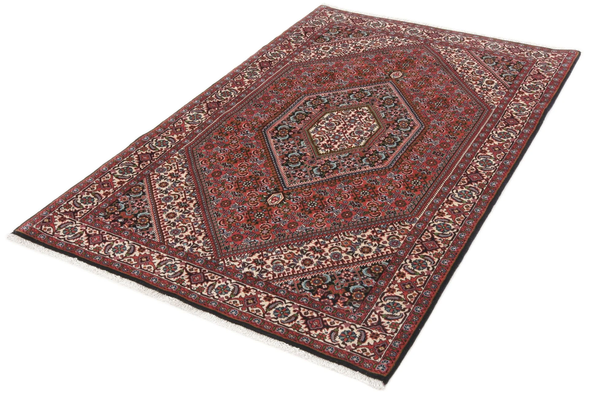 Alternative view of Hand-Knotted Bijar Persian Rug, 114 × 184 cm, Wool