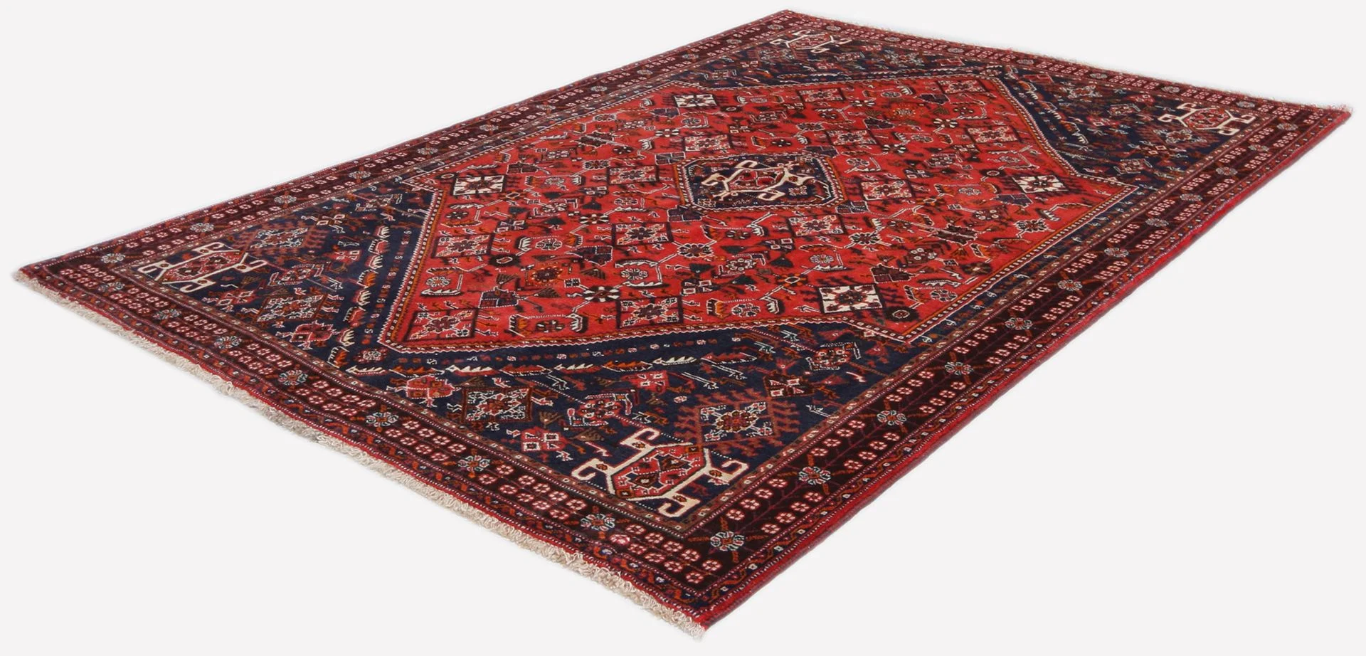 Alternative view of Wool Persian Rug 135 × 205 cm, hand-knotted