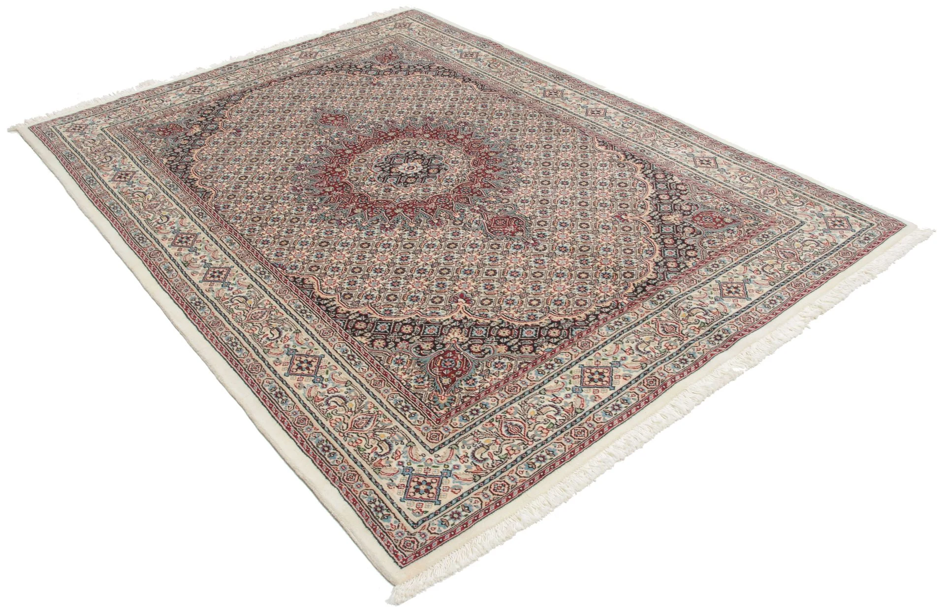 Alternative view of Moud Persian Rug 150 × 205 cm in Wool, hand-knotted