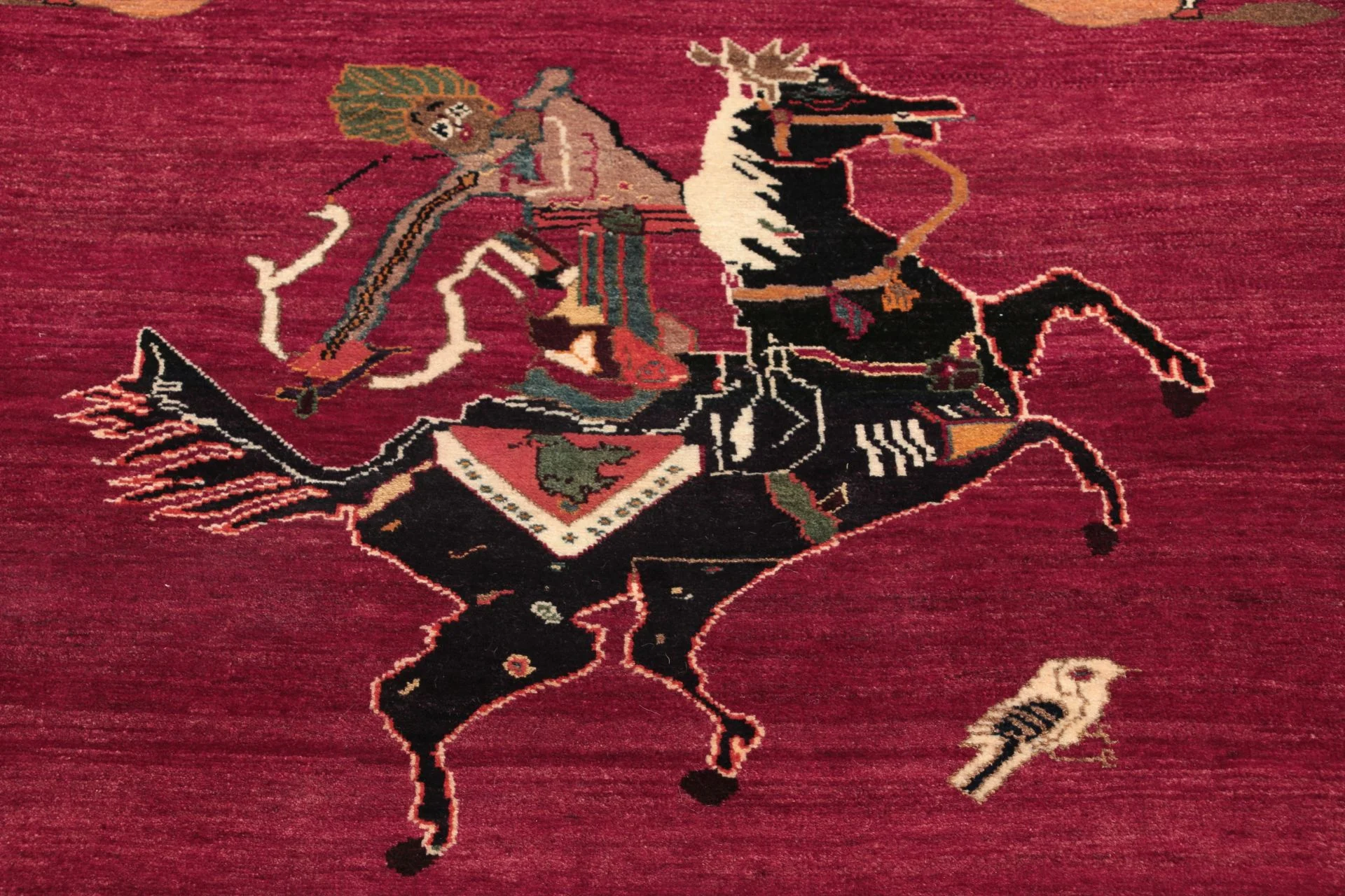 Wool Qashqai Persian Rug 142 × 205 cm, hand-knotted - Image 3