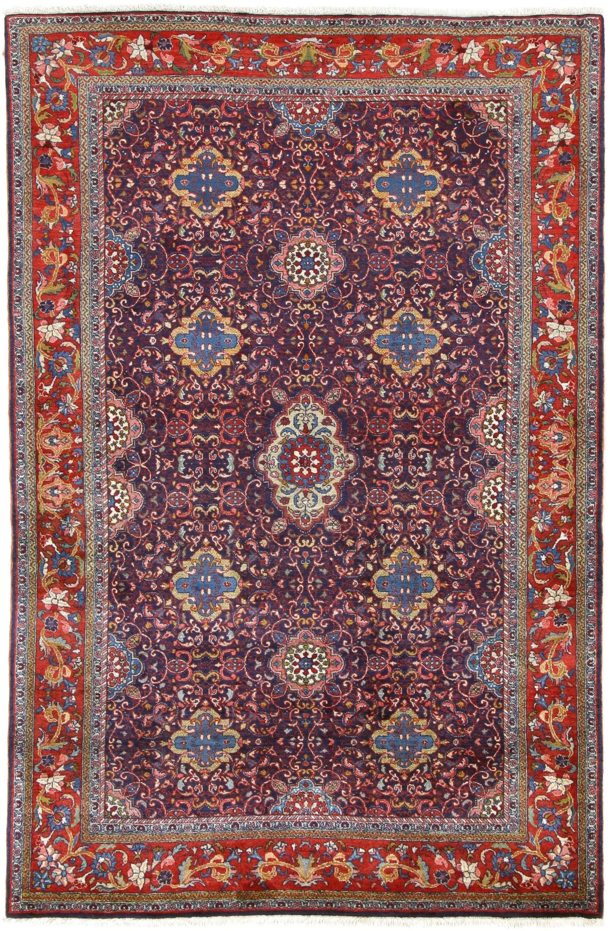 Wool Bijar Persian Rug 134 × 209 cm, hand-knotted