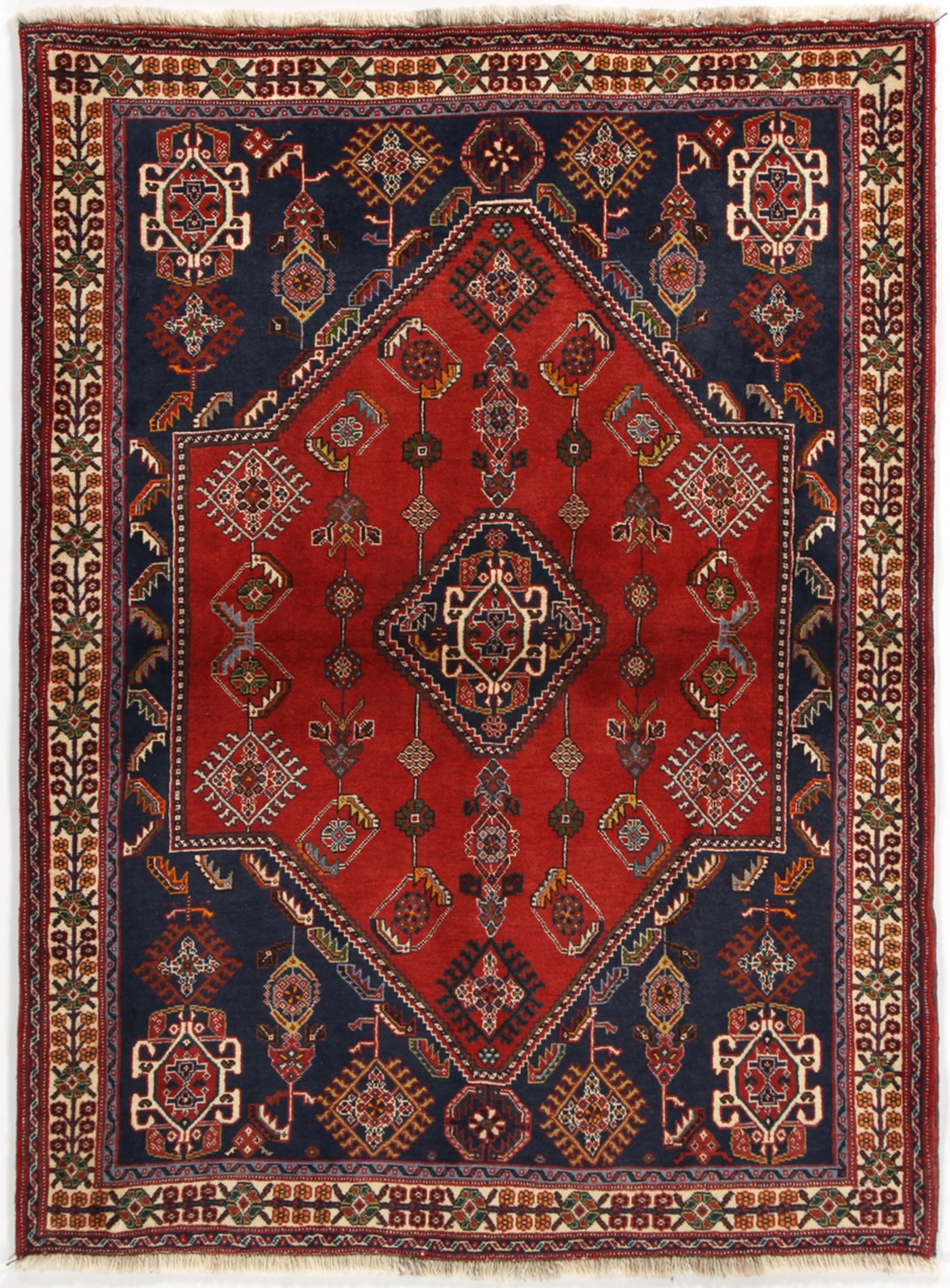Qashqai Persian Rug 122 × 170 cm in Wool, hand-knotted