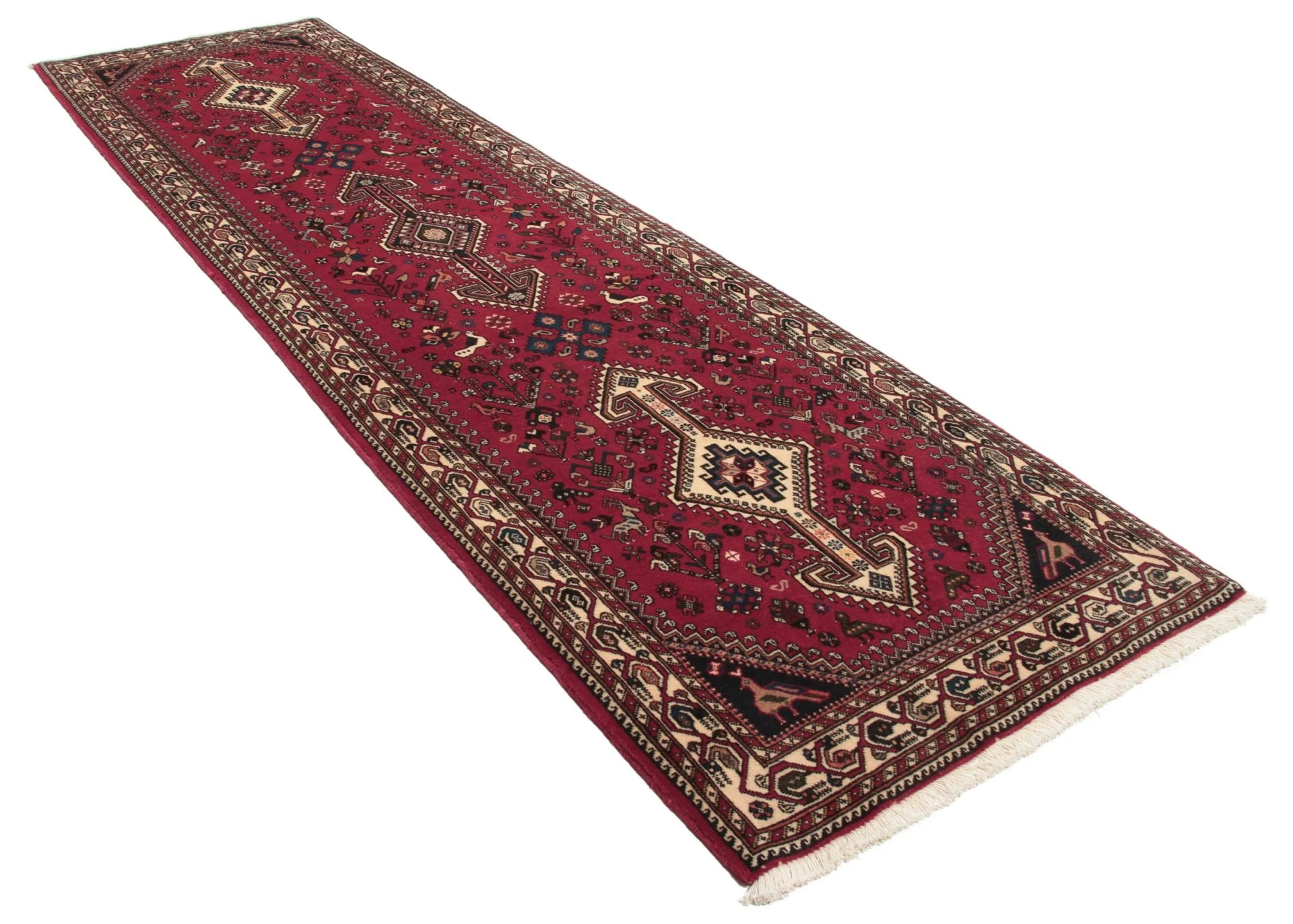 Alternative view of Hand-Knotted Persian Rug, 84 × 305 cm, Wool