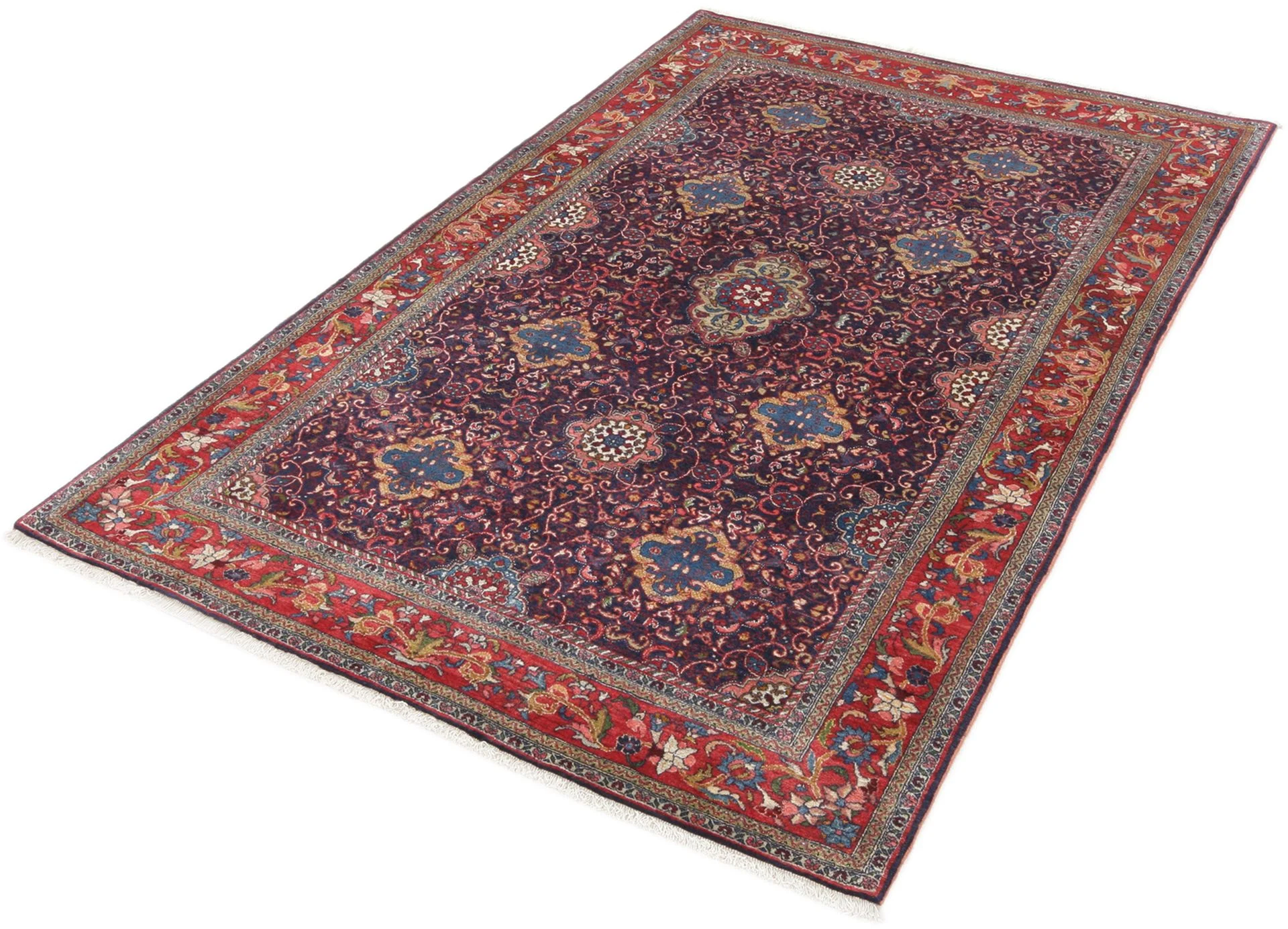 Alternative view of Wool Bijar Persian Rug 134 × 209 cm, hand-knotted