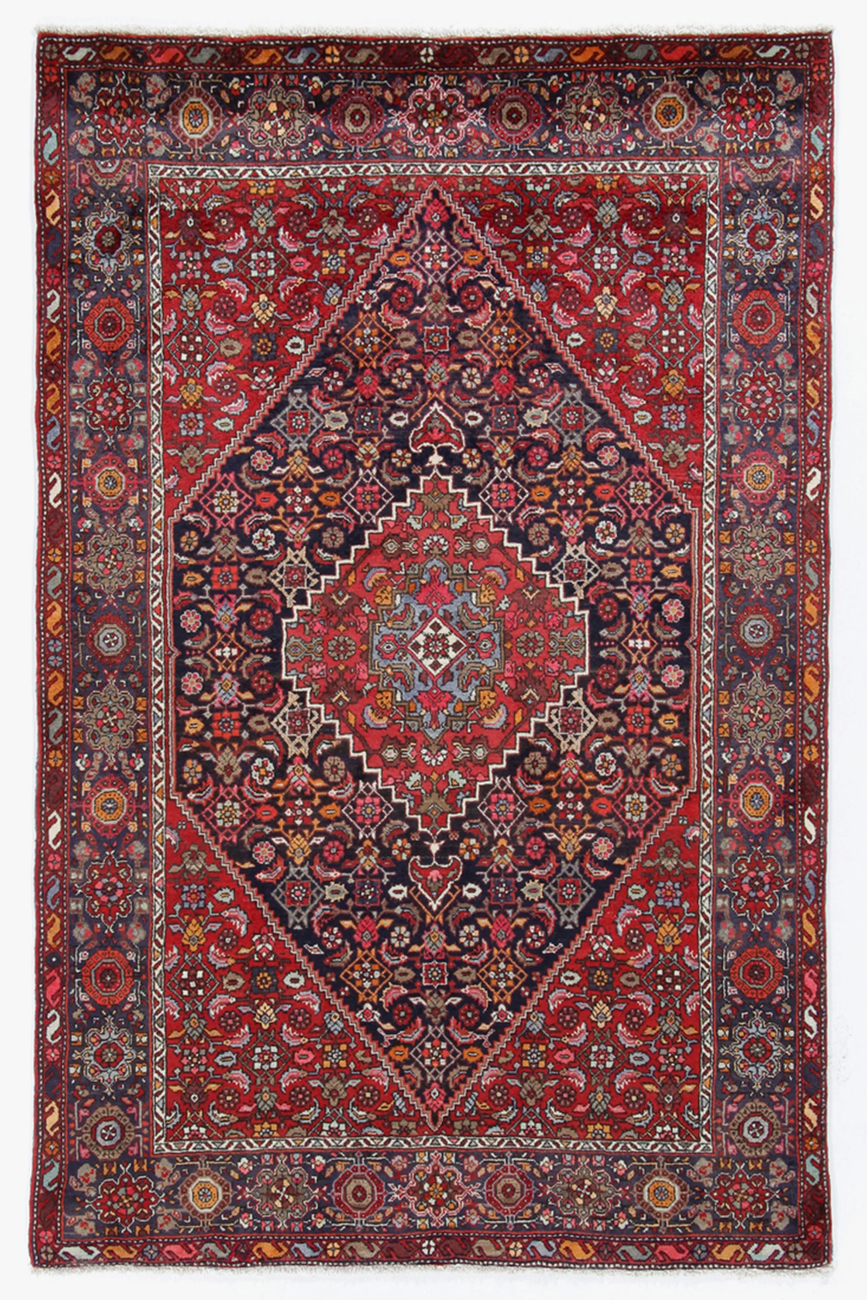 Persian Rug 130 × 200 cm in Wool, hand-knotted